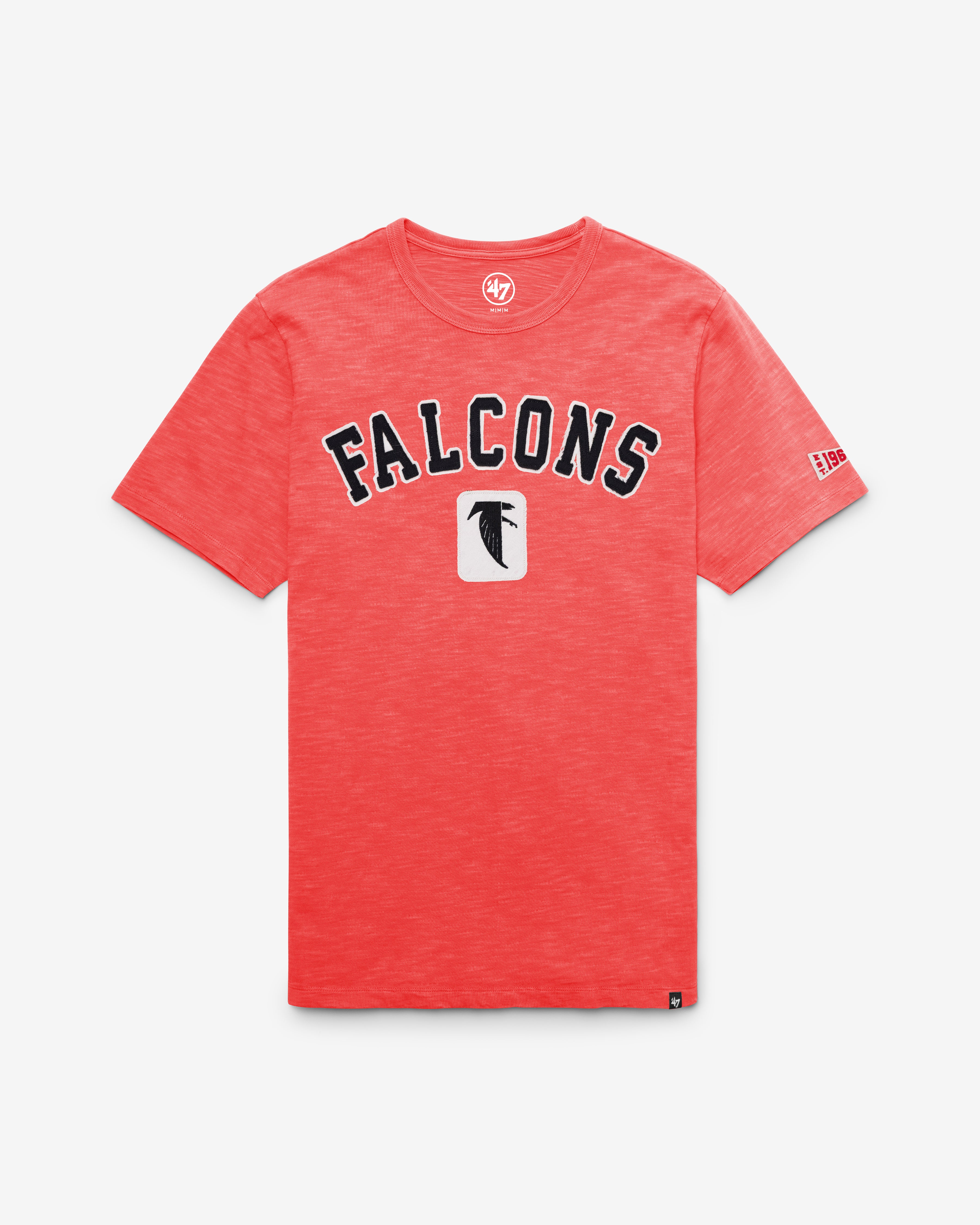 Atlanta Falcons HISTORIQUE SEYMOORE BIEN USÉ '47 HEAVY SLUB TEE