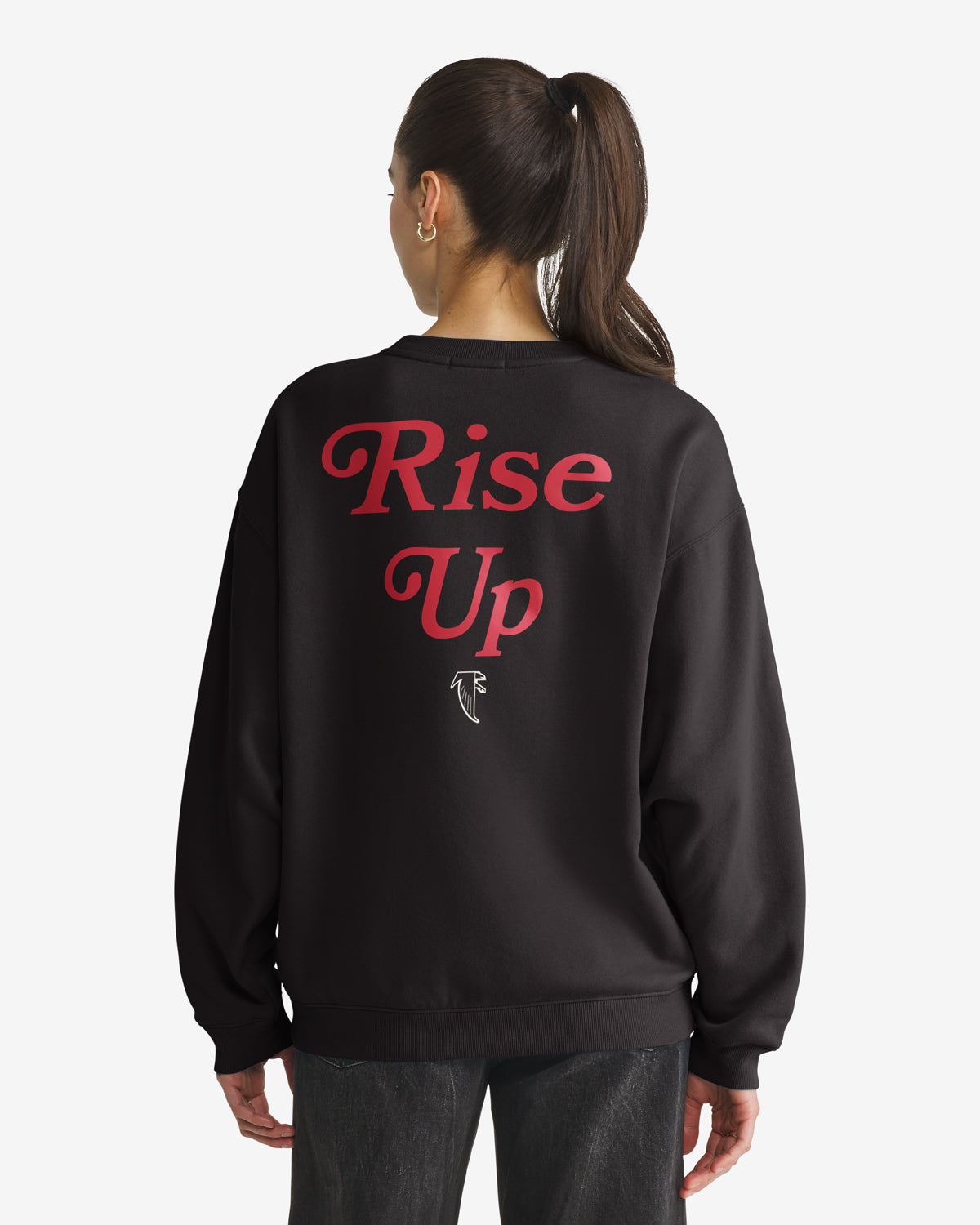 Atlanta Falcons HISTORIQUE SHOUT IT OUT '47 OVERSIZED CREW FEMME