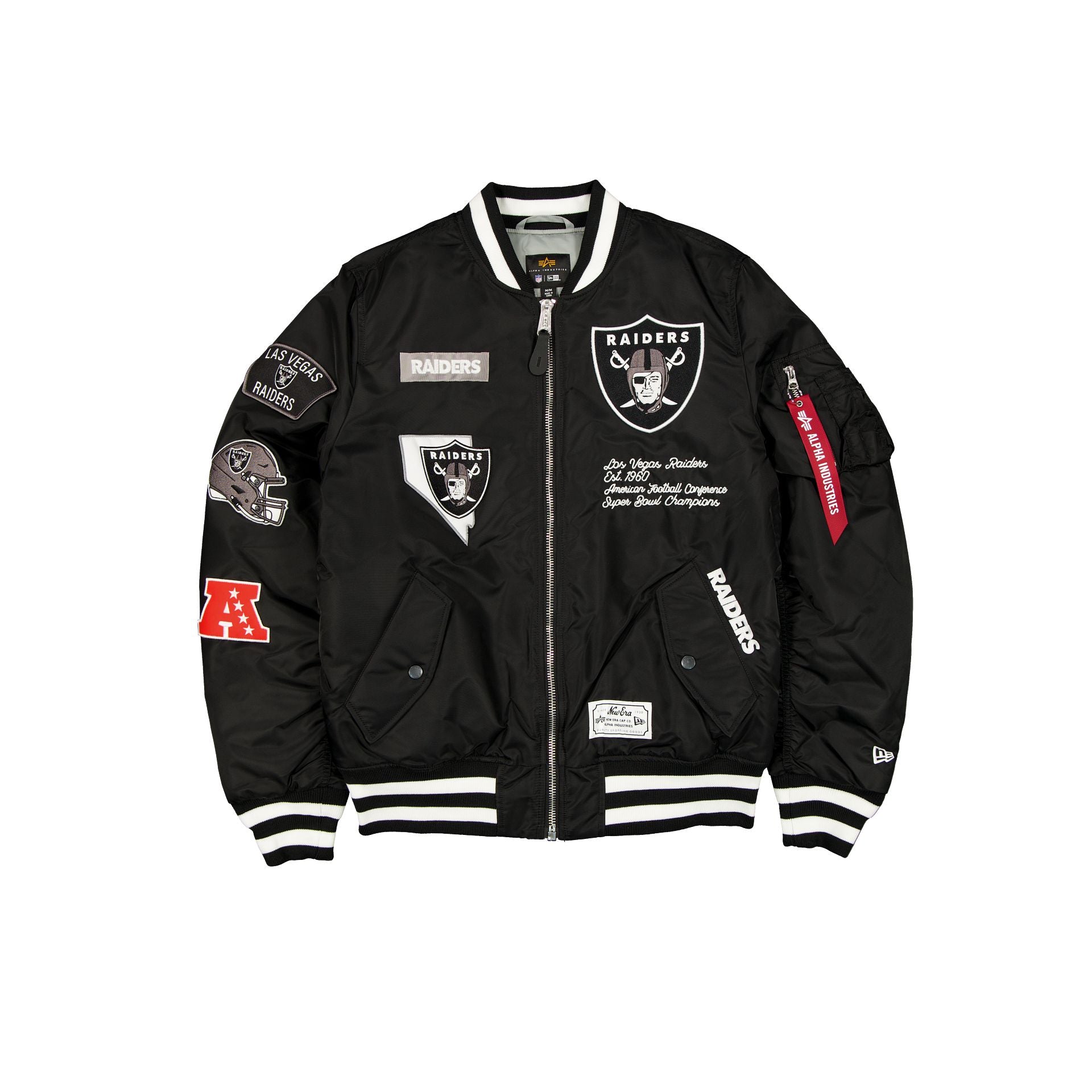 Alpha Industries x Las Vegas Raiders Blouson aviateur MA-1 noir