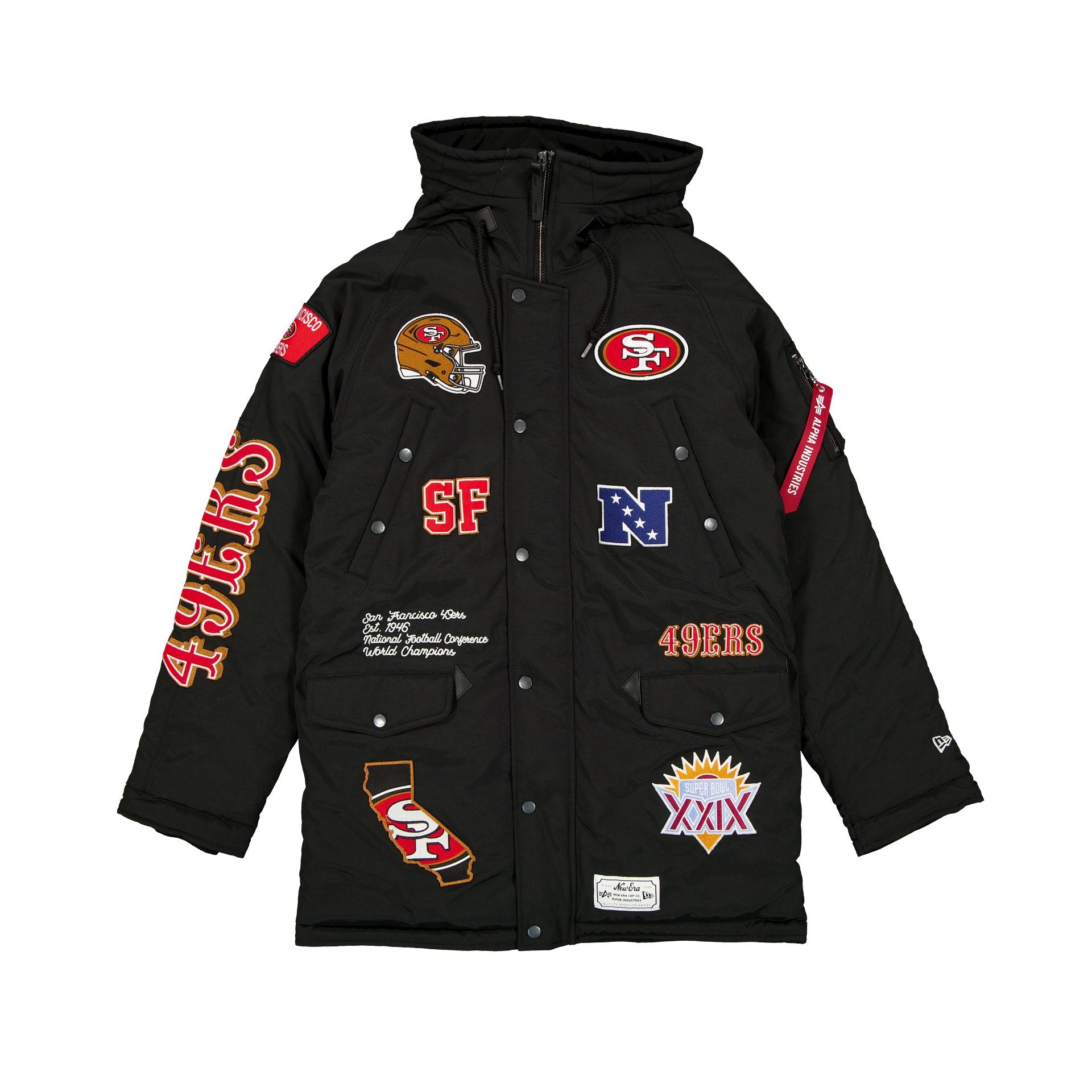 Alpha Industries x San Francisco 49ers Parka N-3B noire