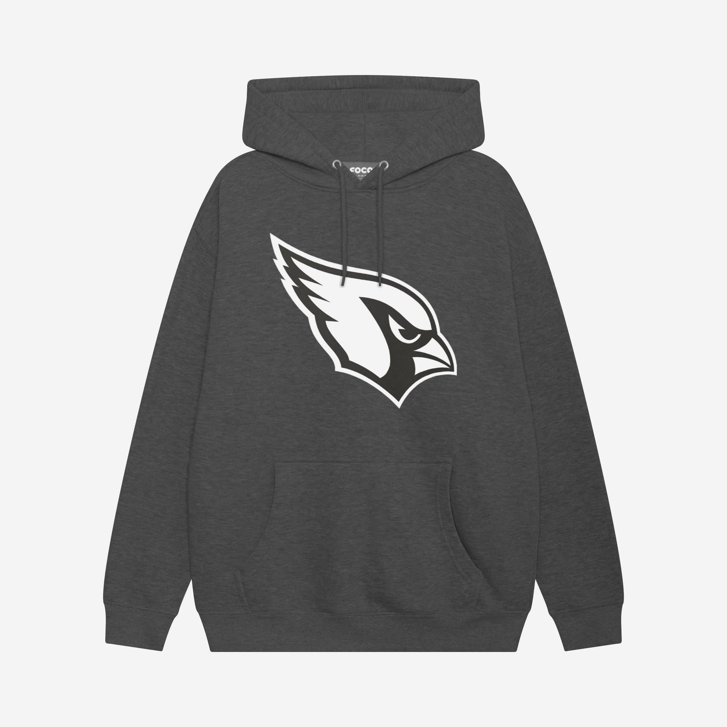 Arizona Cardinals Sweat à capuche avec logo principal noir et blanc