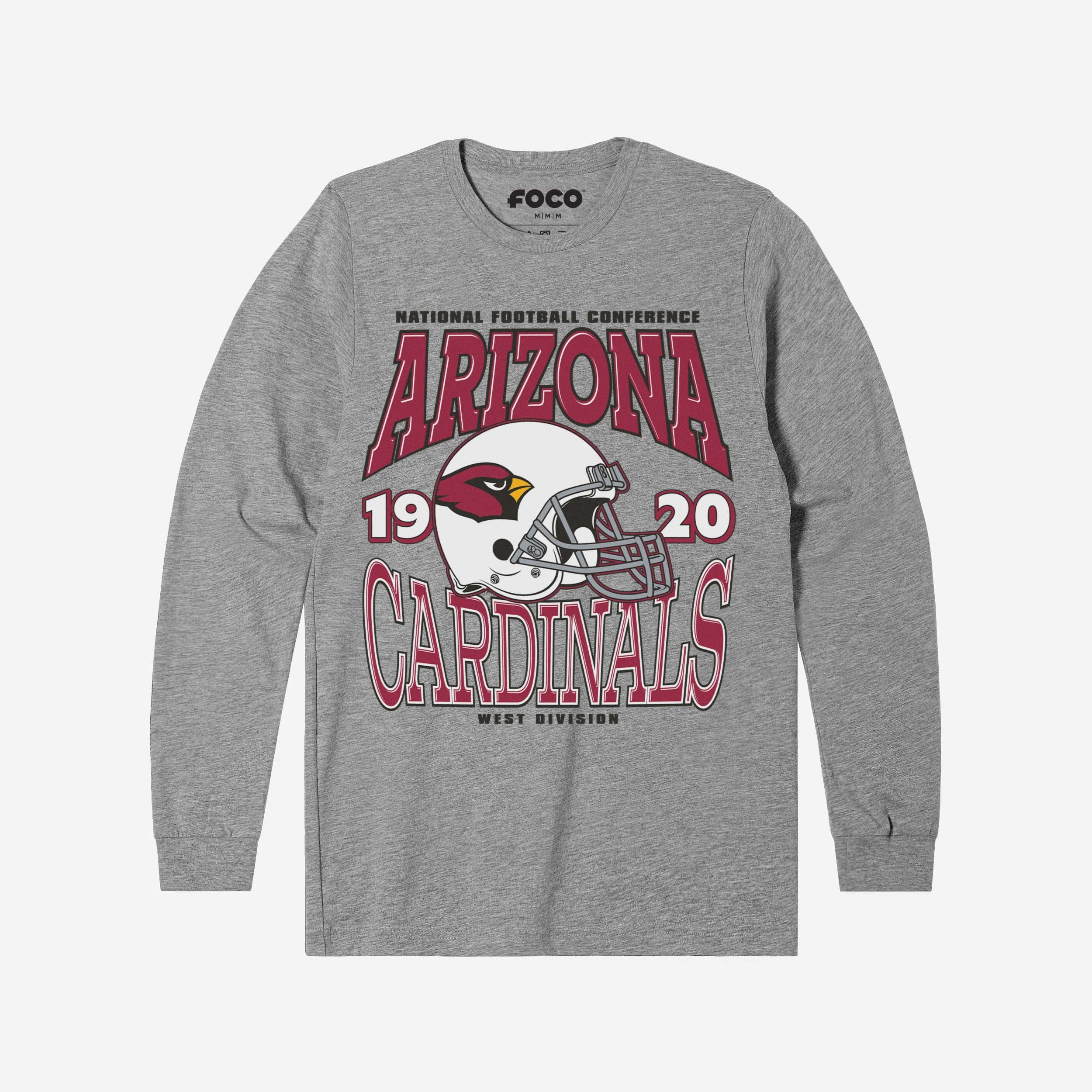 Arizona Cardinals T-shirt à manches longues avec casque d'équipe classique