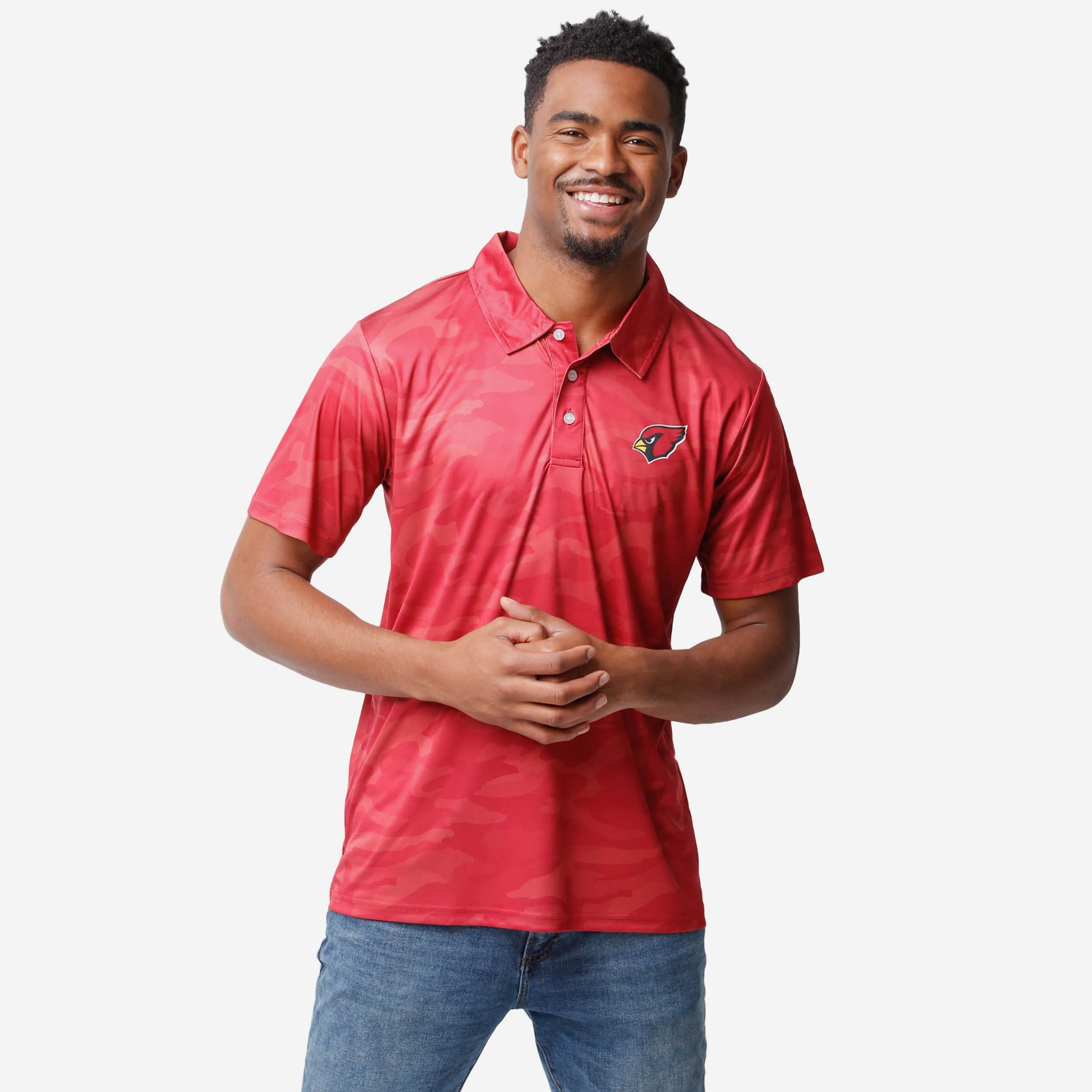 Arizona Cardinals Polo en polyester camouflage couleur