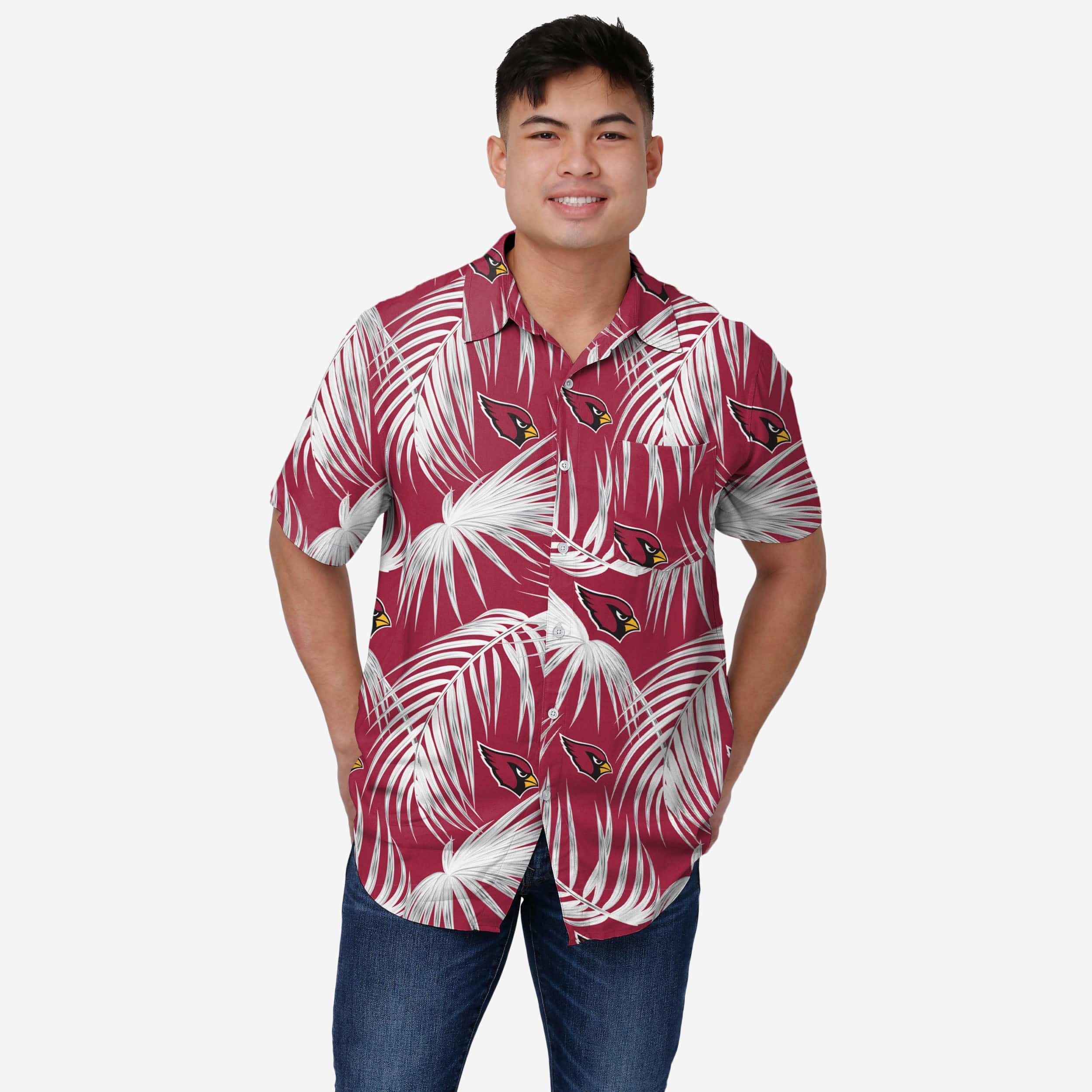 Arizona Cardinals Chemise boutonnée hawaïenne