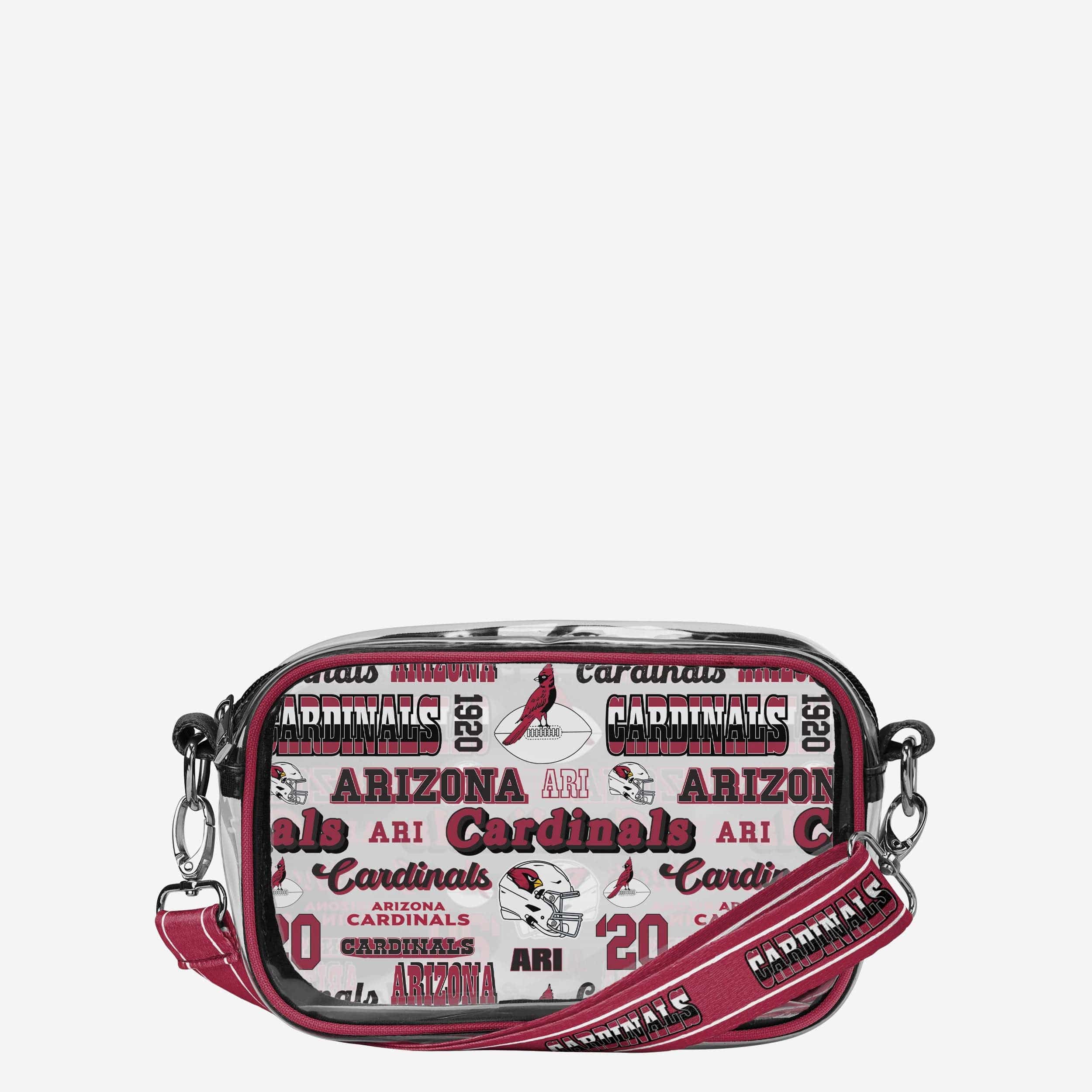 Arizona Cardinals Répéter Sac à bandoulière transparent à imprimé rétro