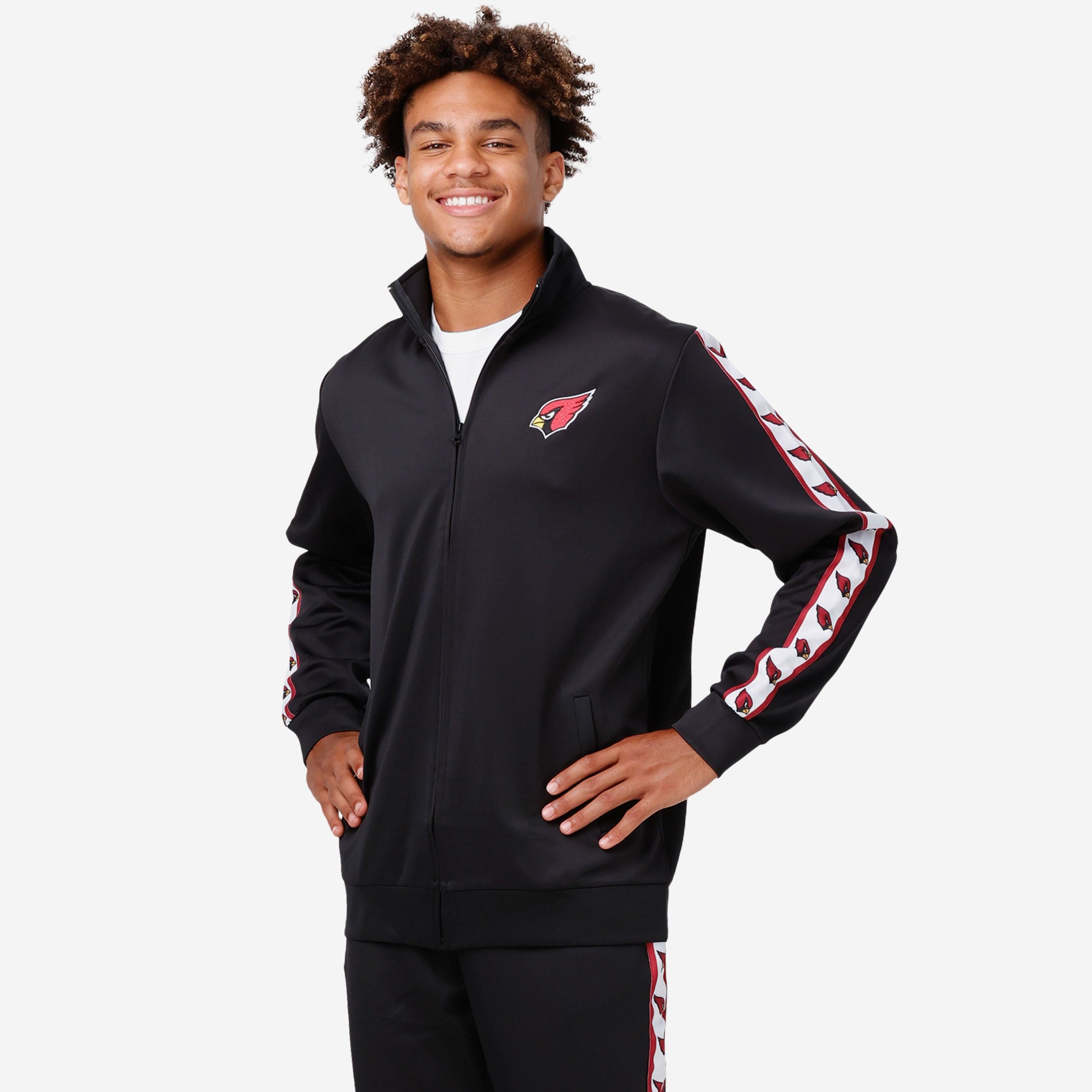 Arizona Cardinals Veste de survêtement à logo rayé