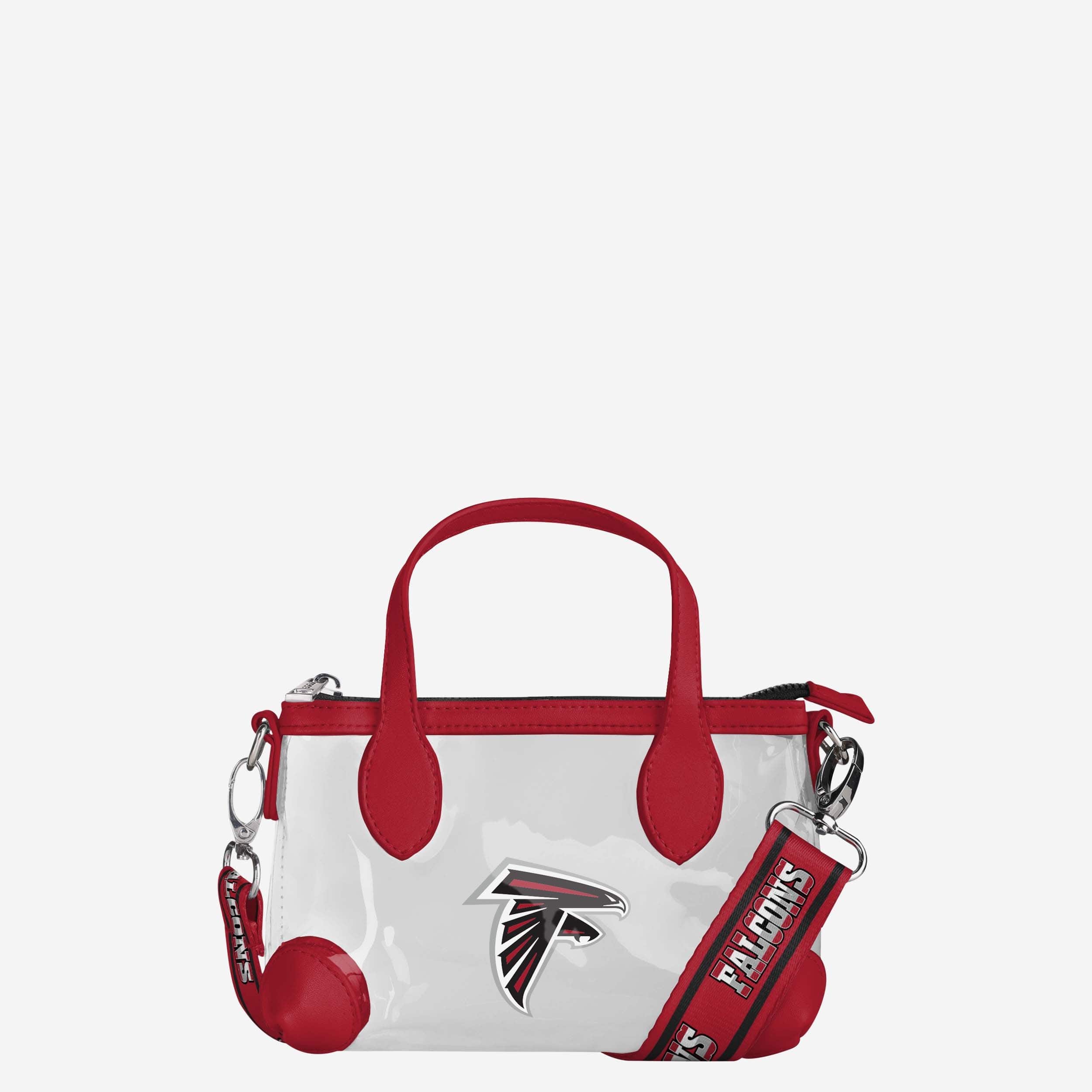 Atlanta Falcons Mini sac à main à bandoulière transparent avec grand logo