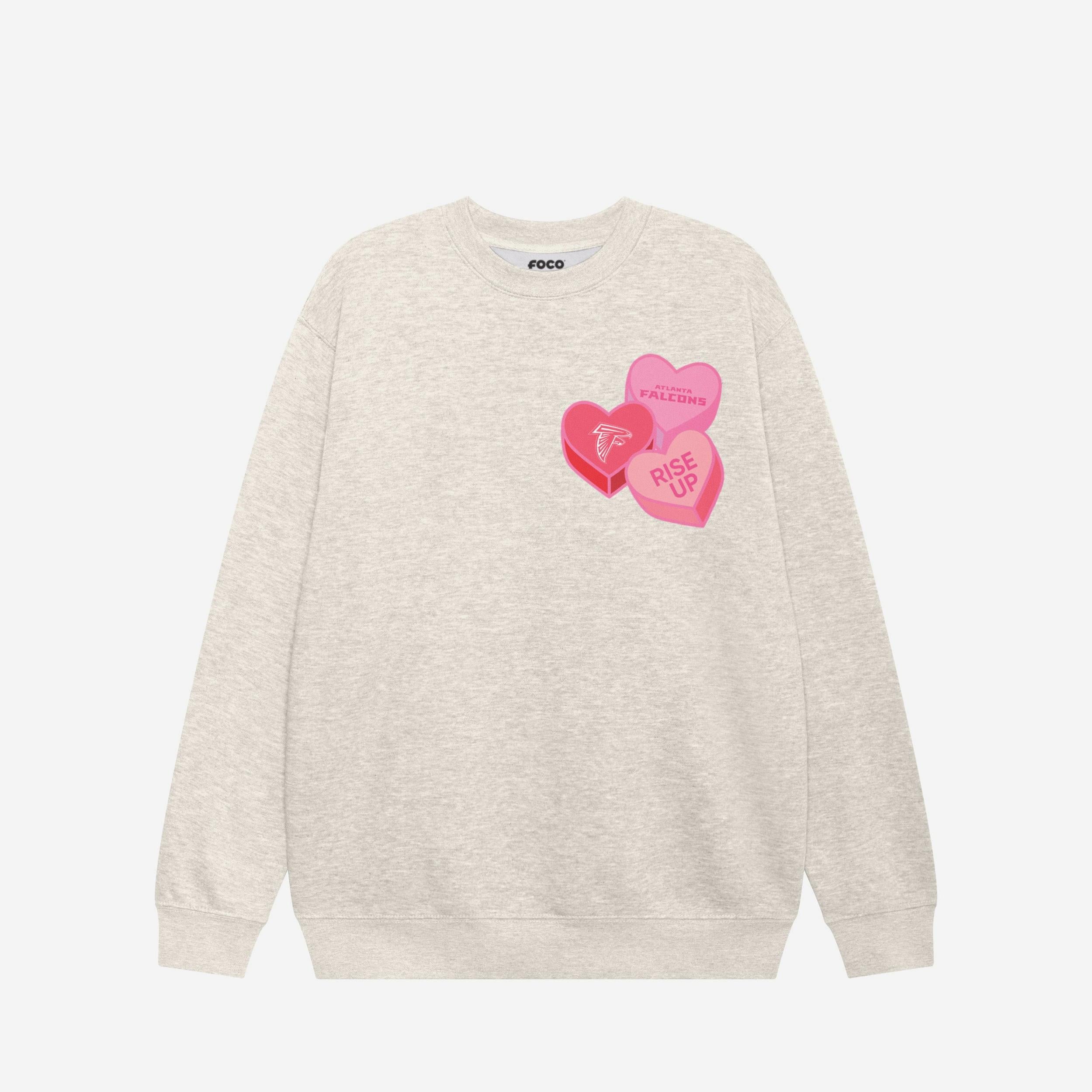 Atlanta Falcons Sweat-shirt à col rond Candy Heart