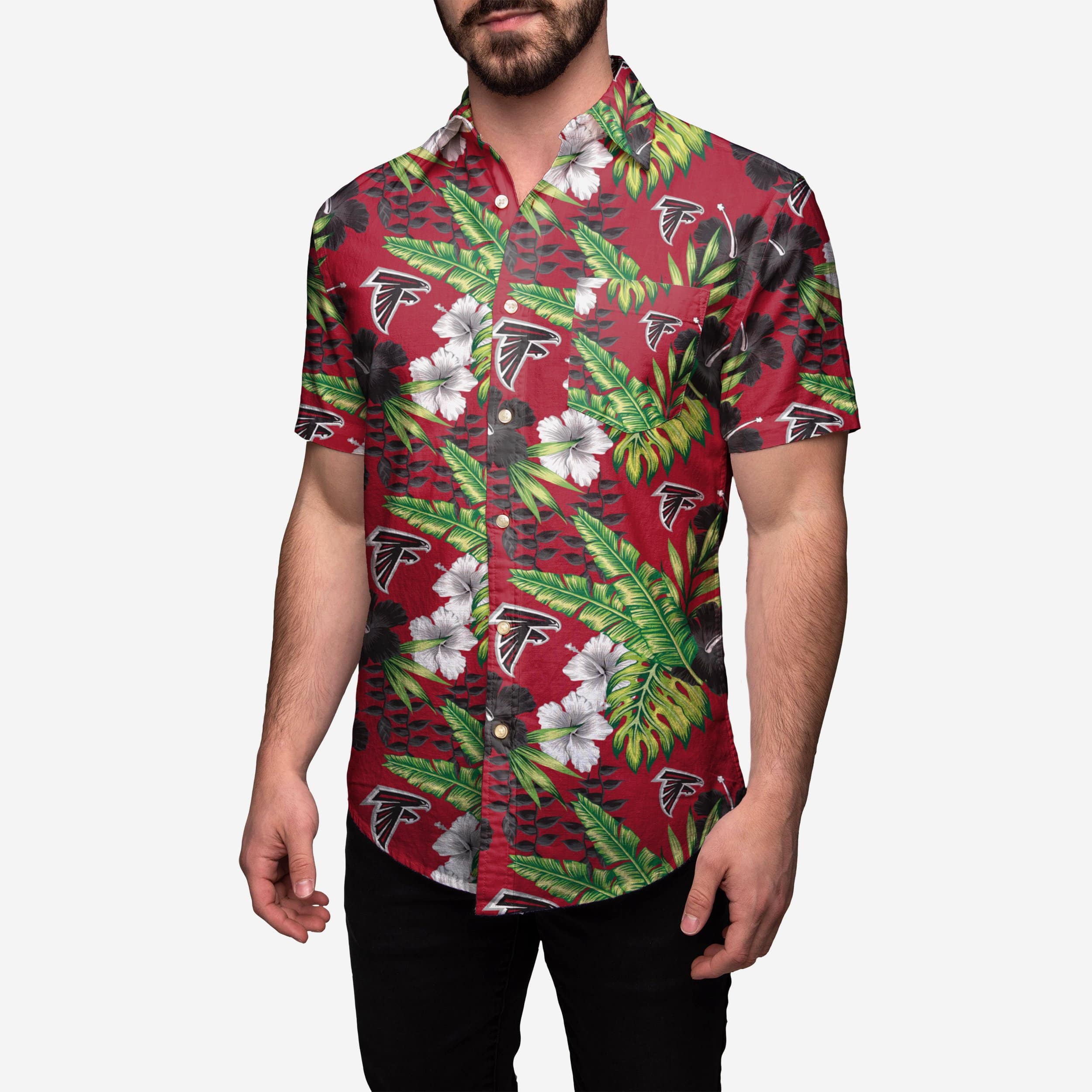 Atlanta Falcons Chemise boutonnée à fleurs