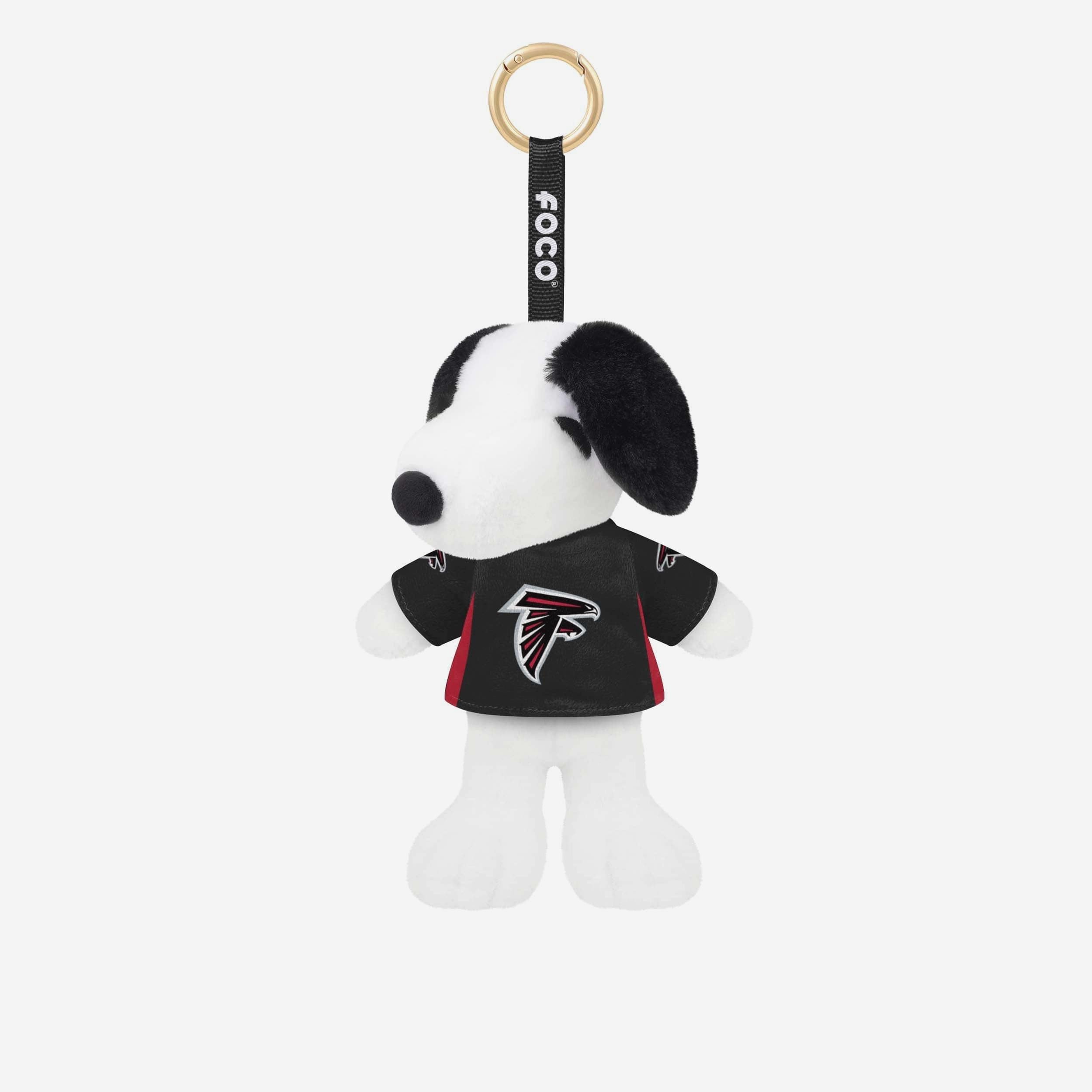 Atlanta Falcons Porte-clés en peluche Snoopy Peanuts avec breloque pour sac