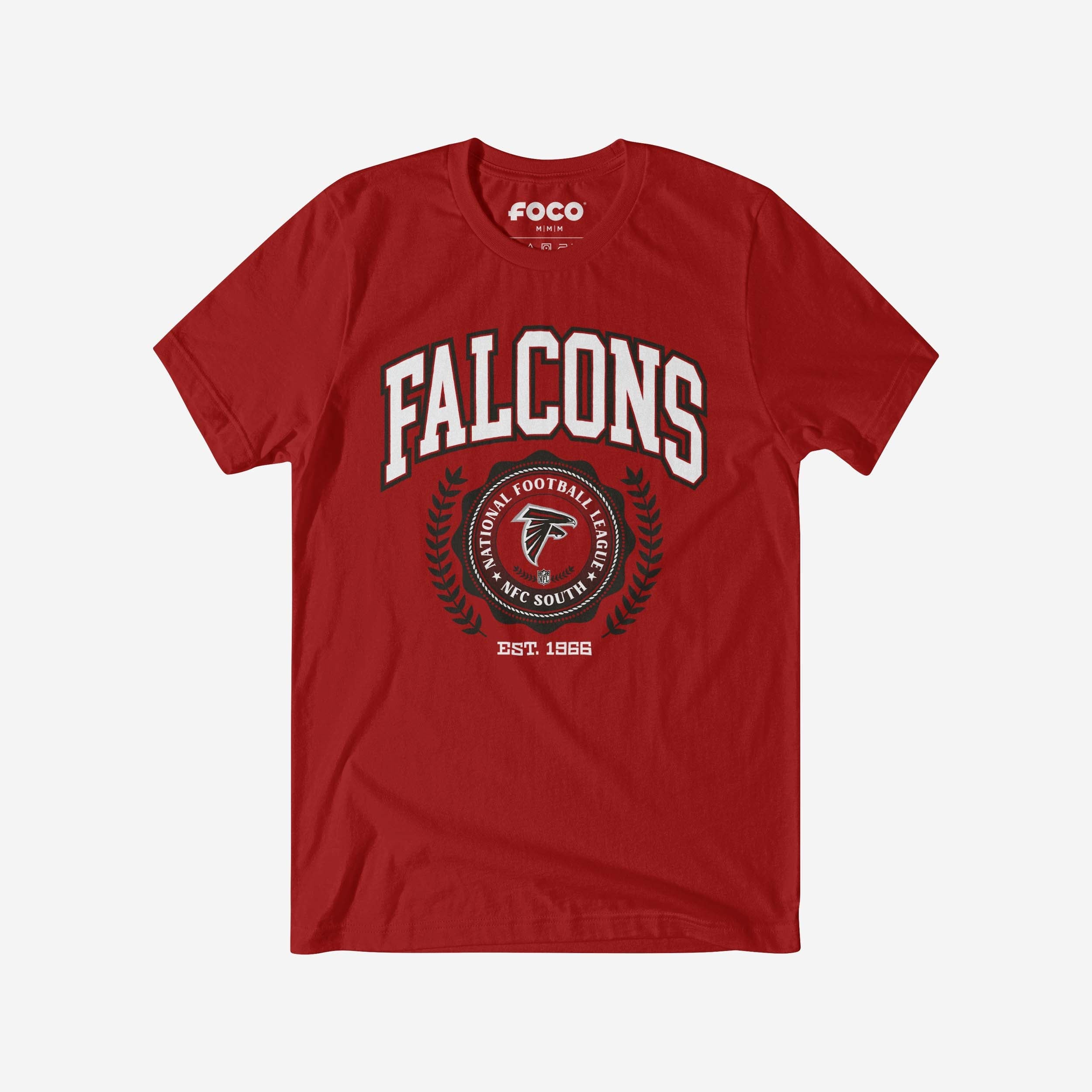 T-shirt à écusson de l'équipe Atlanta Falcons