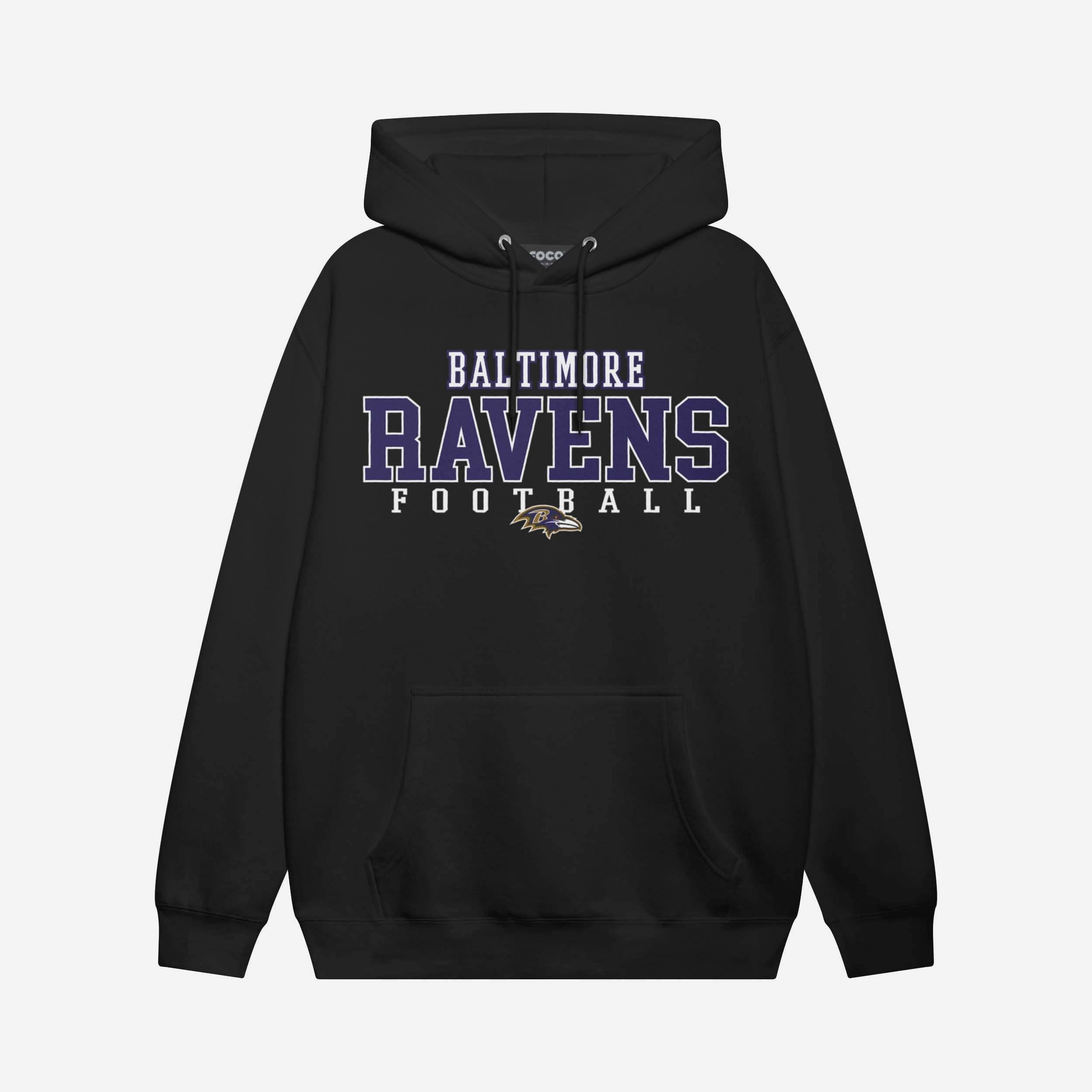 Baltimore Ravens Sweat à capuche avec logo de football