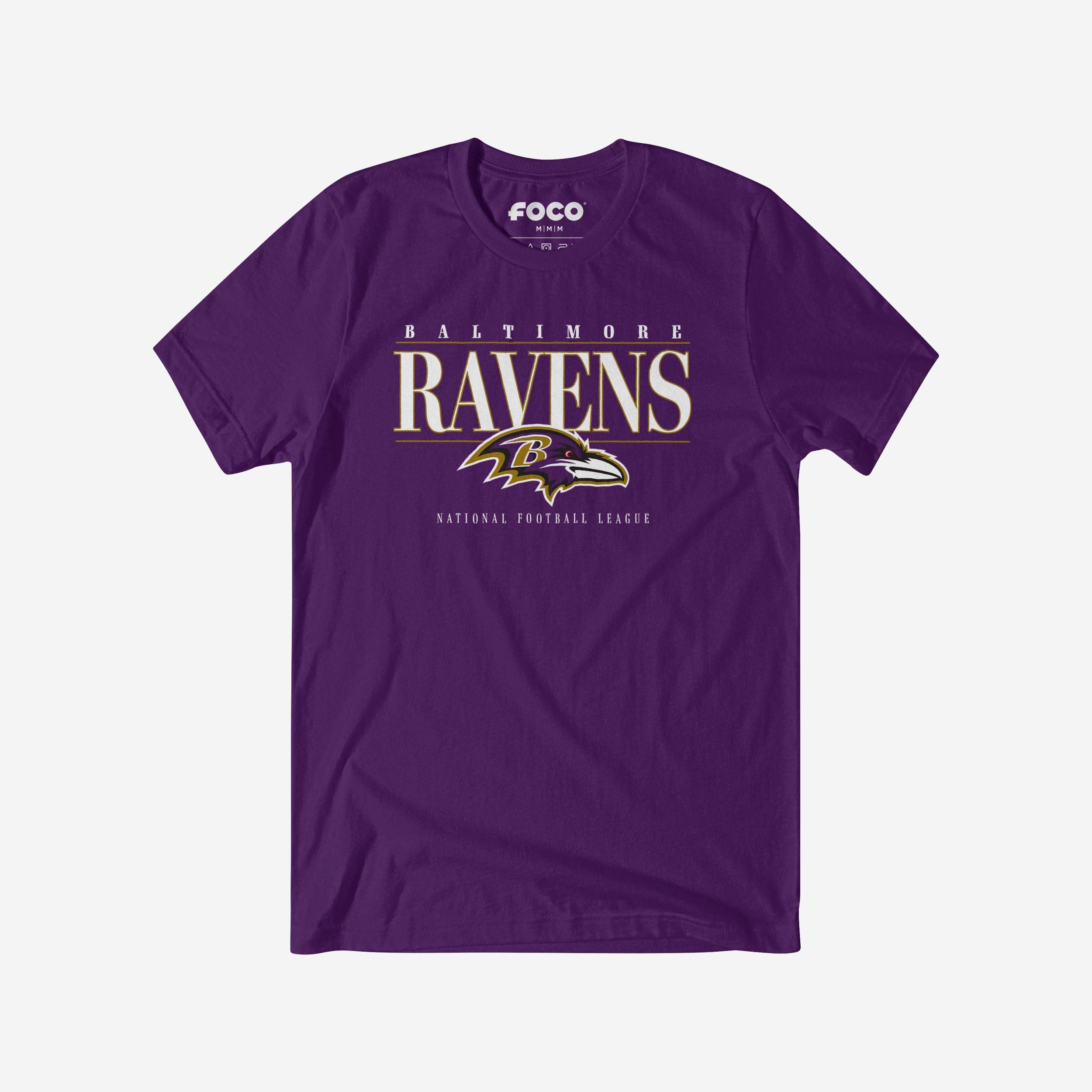 T-shirt à barre signature Baltimore Ravens