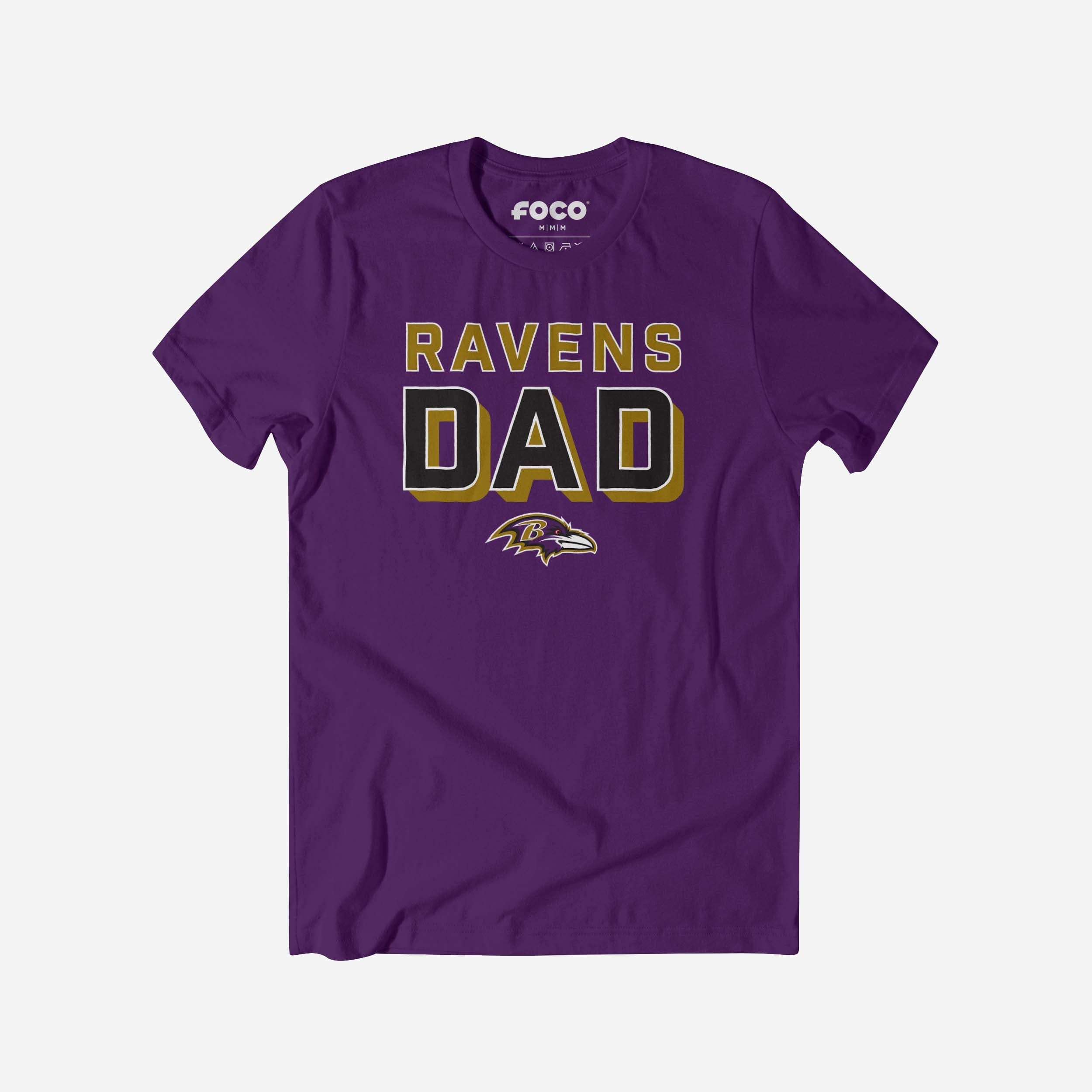 T-shirt papa de l'équipe Baltimore Ravens