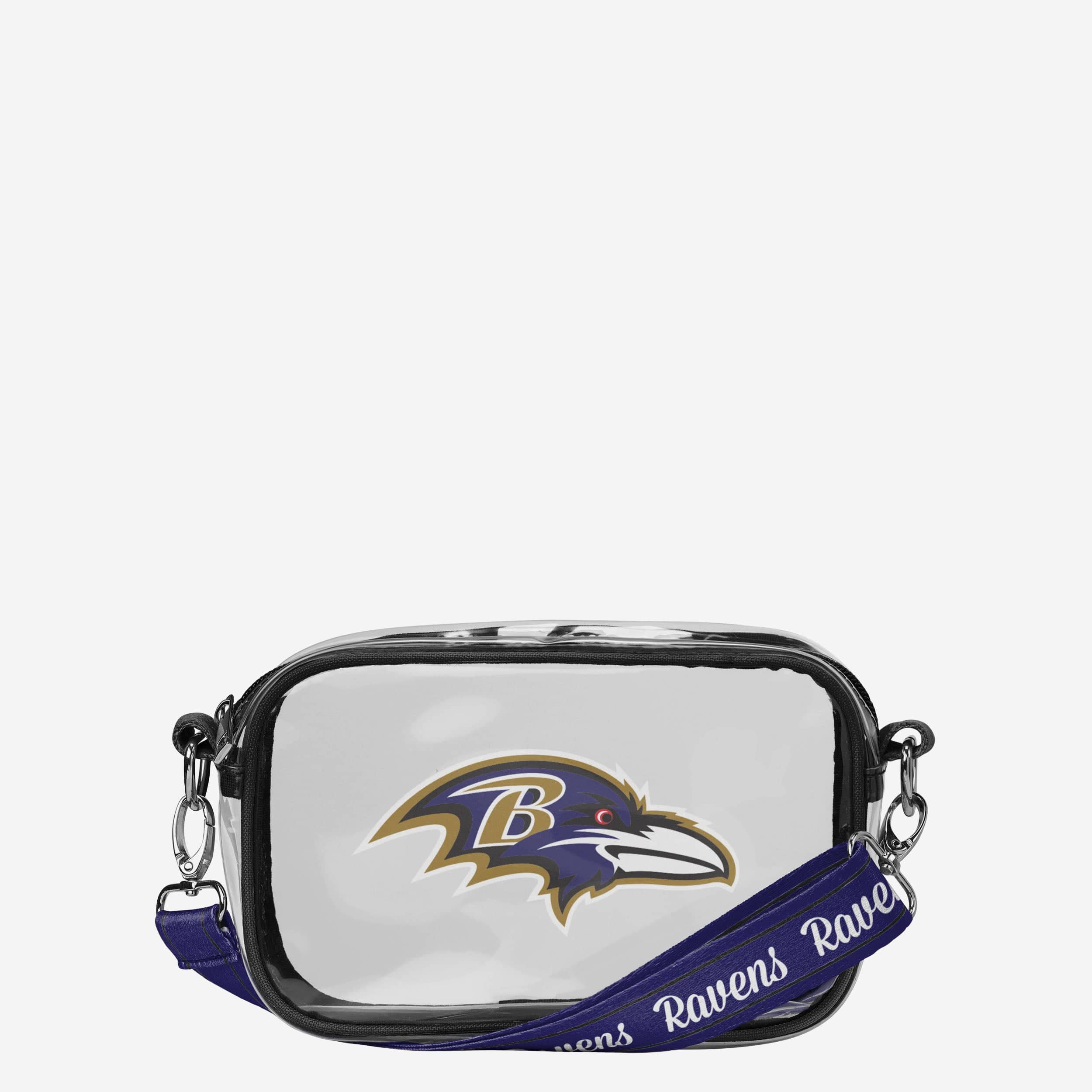 Sac à bandoulière transparent Baltimore Ravens Team Stripe