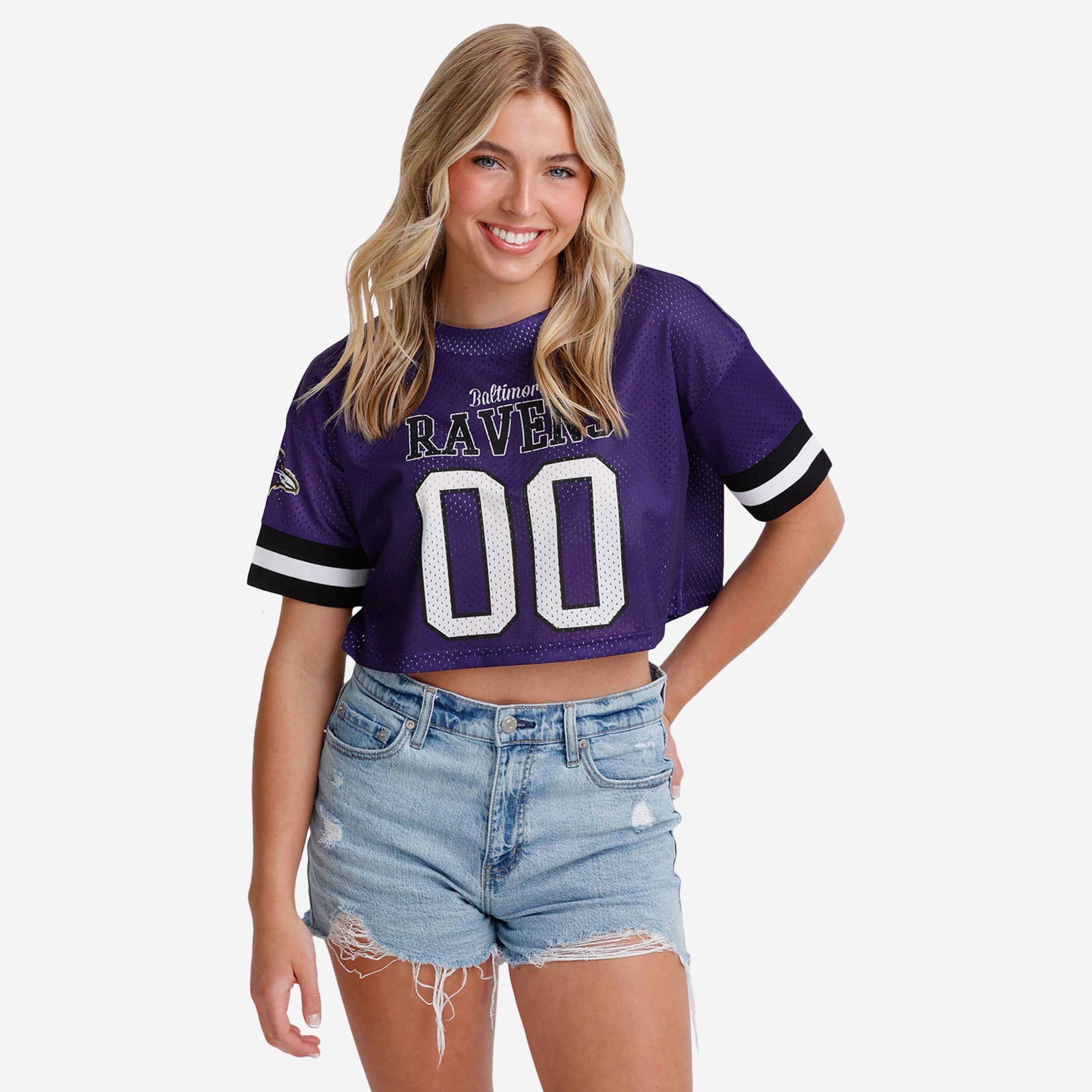Baltimore Ravens Haut court en maille Gameday pour femme