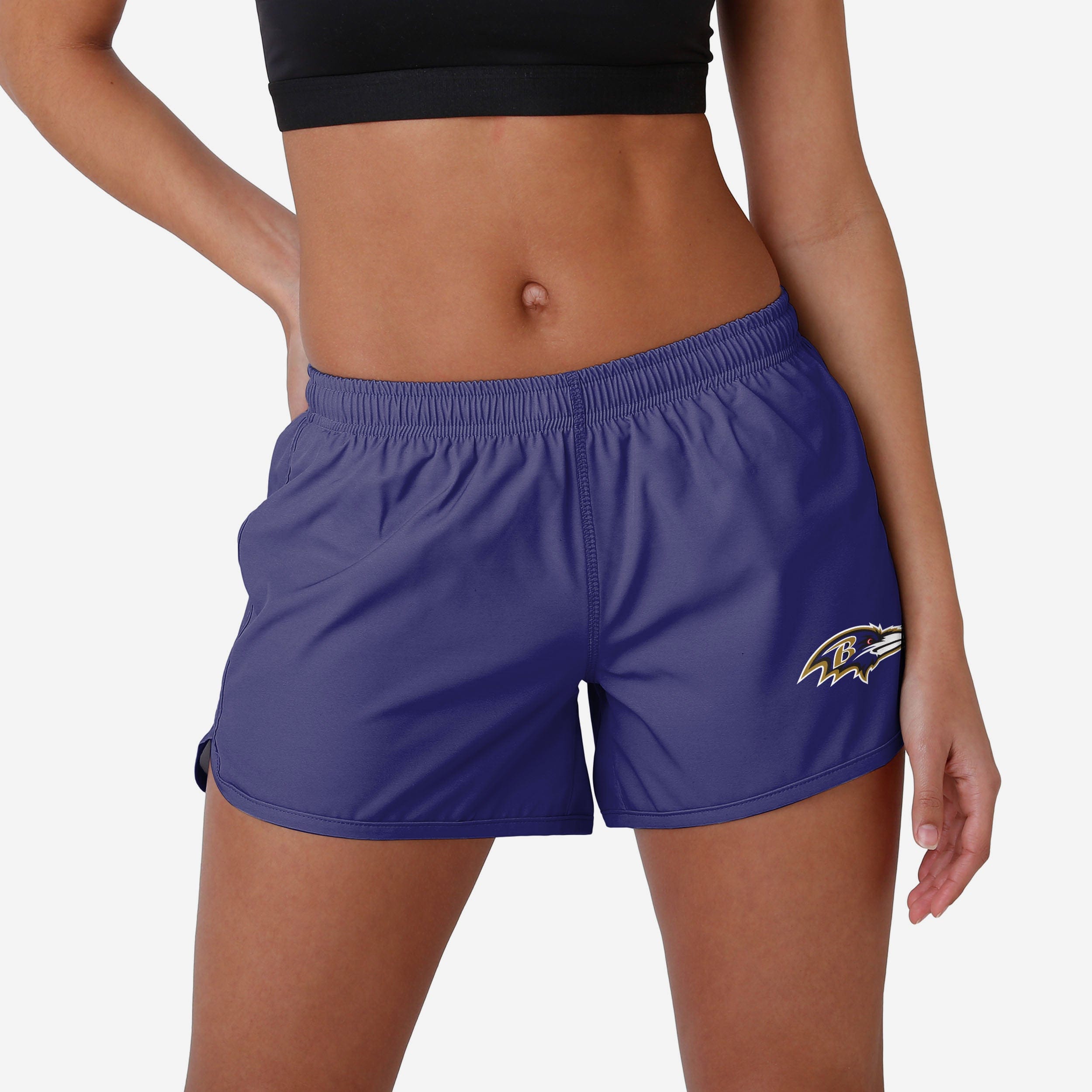 Baltimore Ravens Short de course solide pour femme