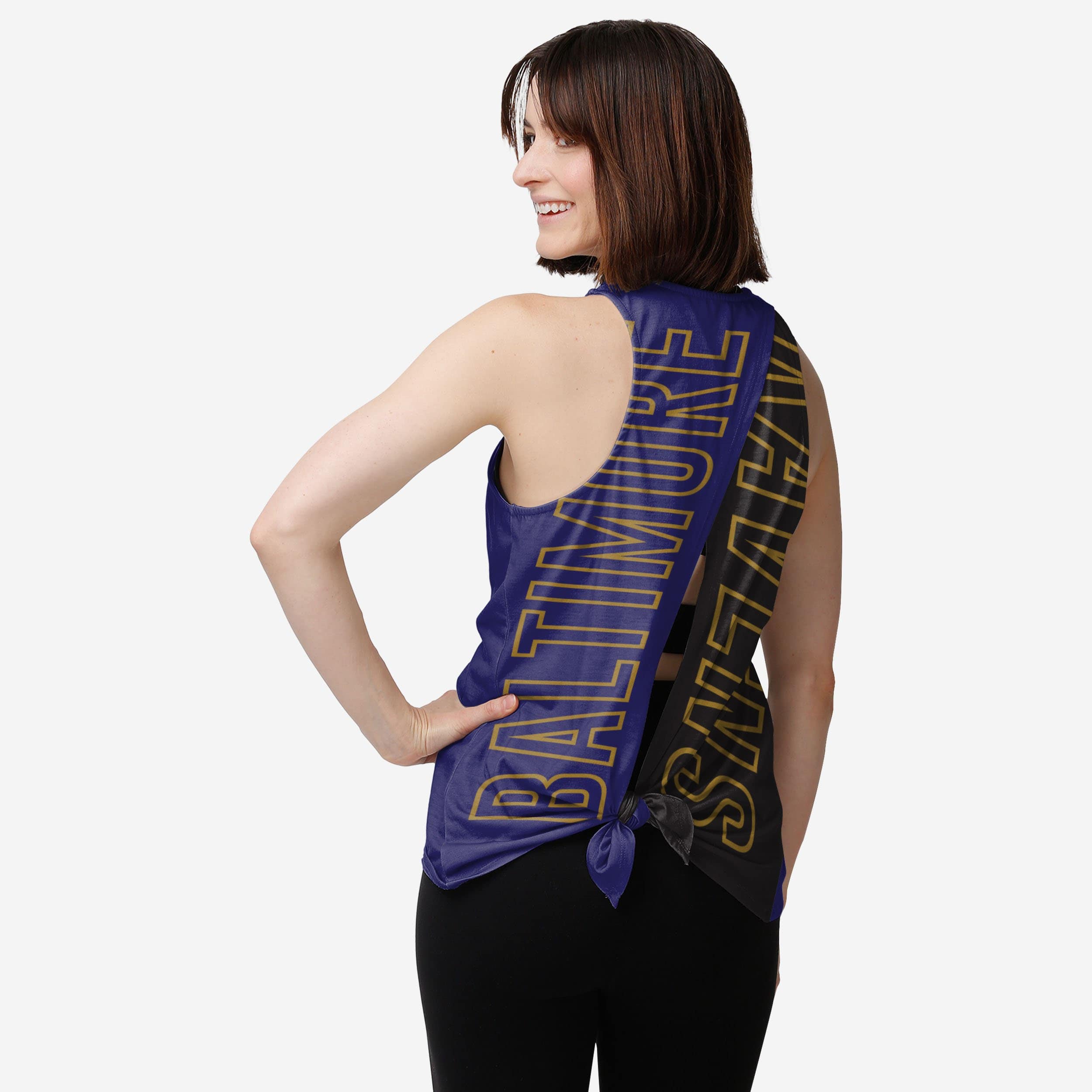 Baltimore Ravens Haut sans manches brise-cravate pour femme