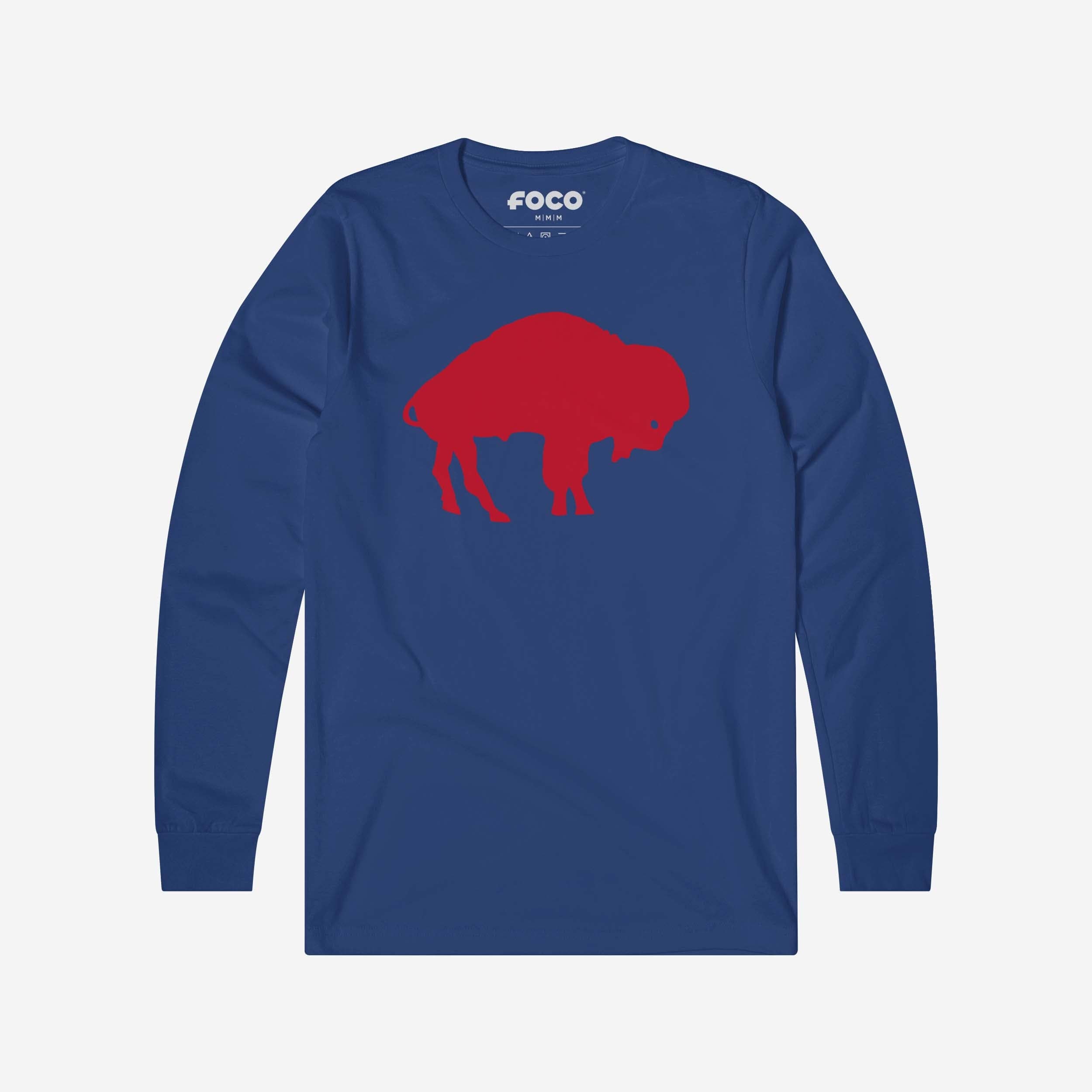 Buffalo Bills 1970 T-shirt à manches longues avec logo rétro