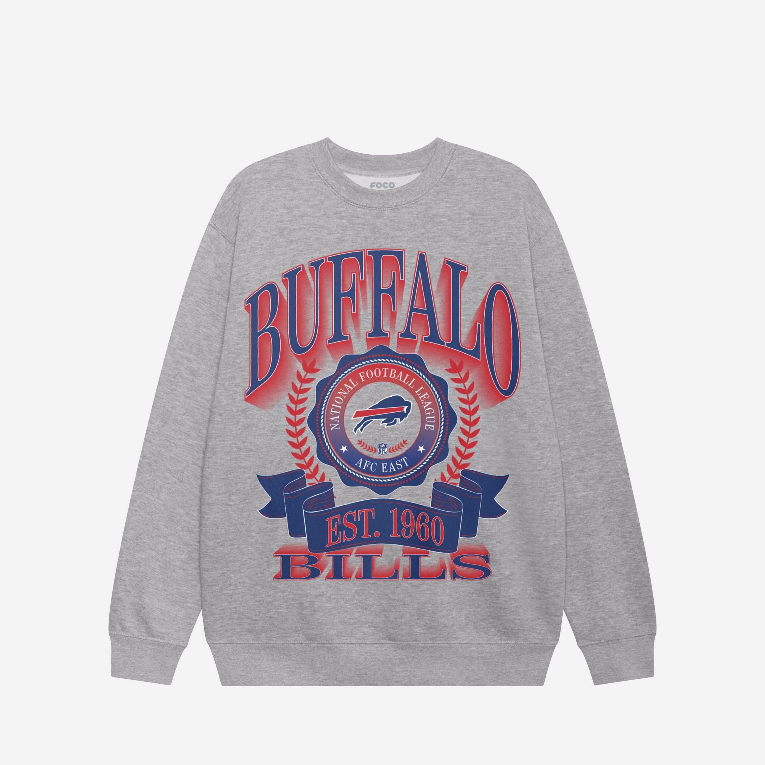 Buffalo Bills Sweat-shirt à col rond avec écusson de bannière