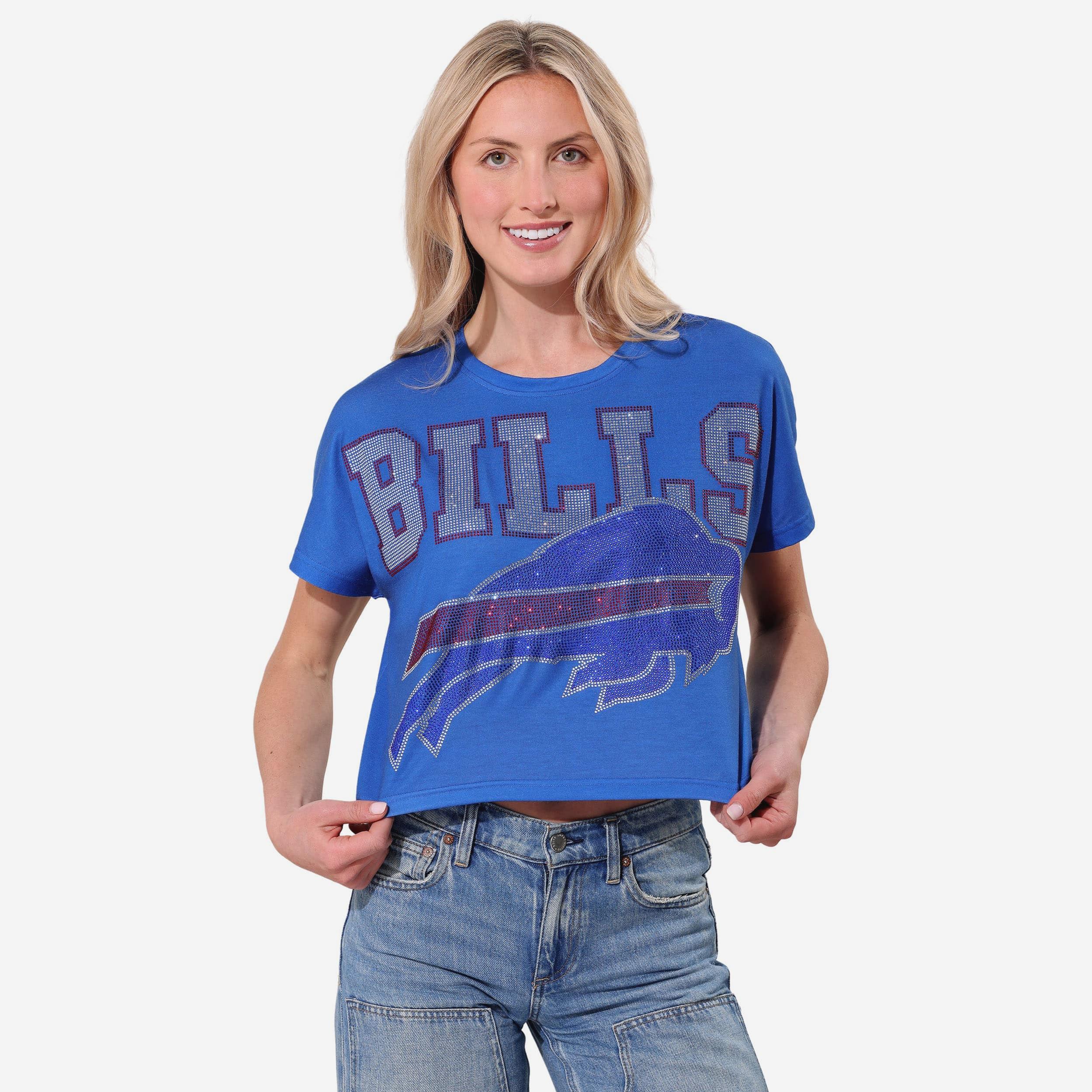 Buffalo Bills Haut court avec gros mot-symbole en strass