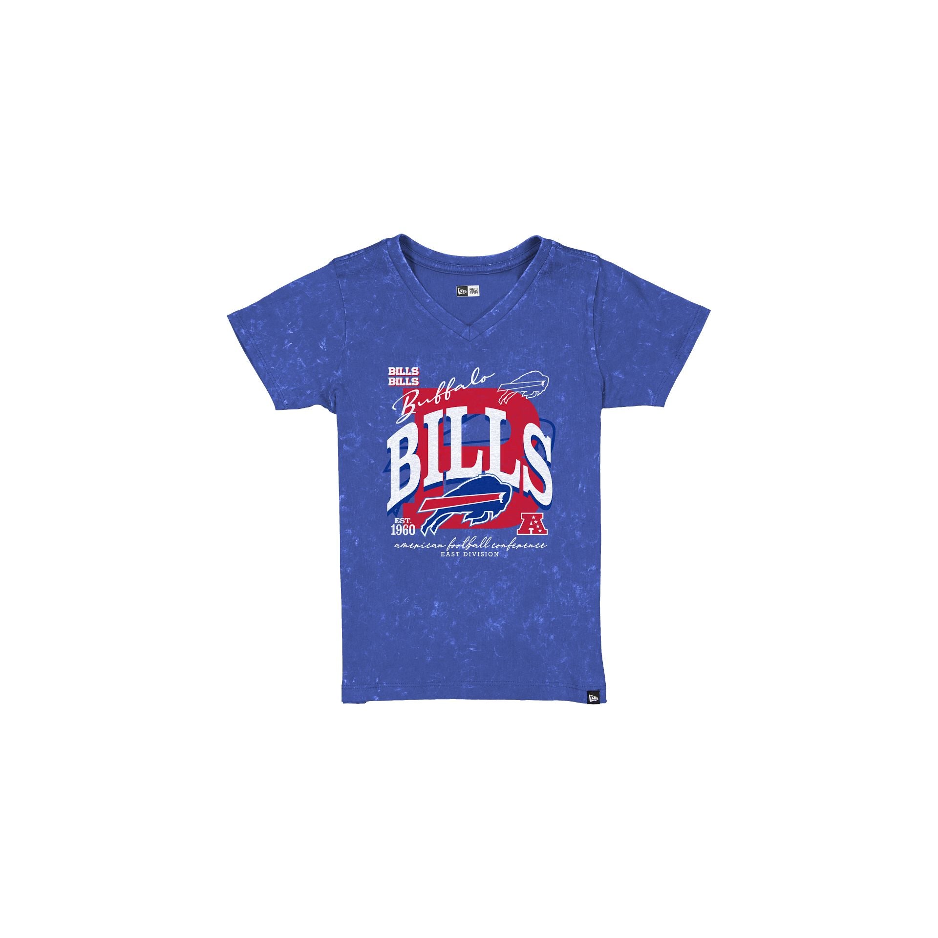 Buffalo Bills T-shirt bleu délavé pour filles