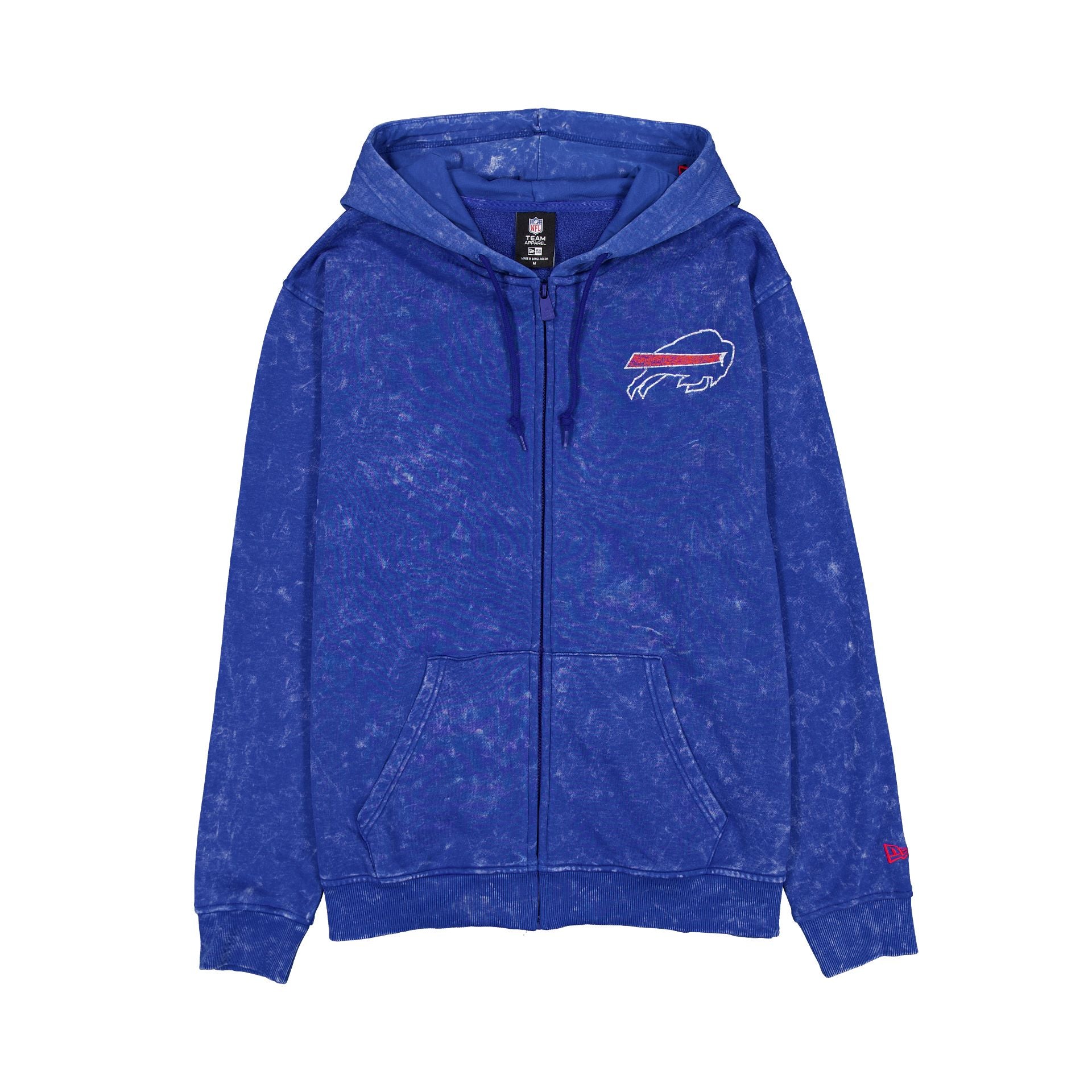 Buffalo Bills Sweat à capuche entièrement zippé délavé