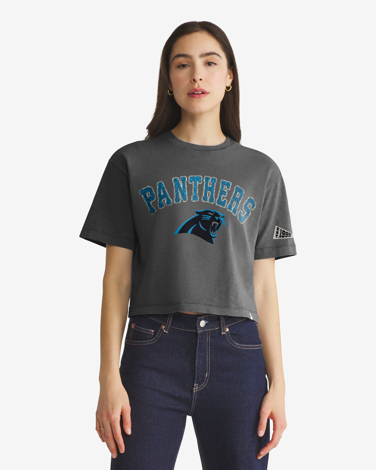 Carolina Panthers ELMORE BIEN PORTÉ '47 HEAVY SLUB TEE FEMME