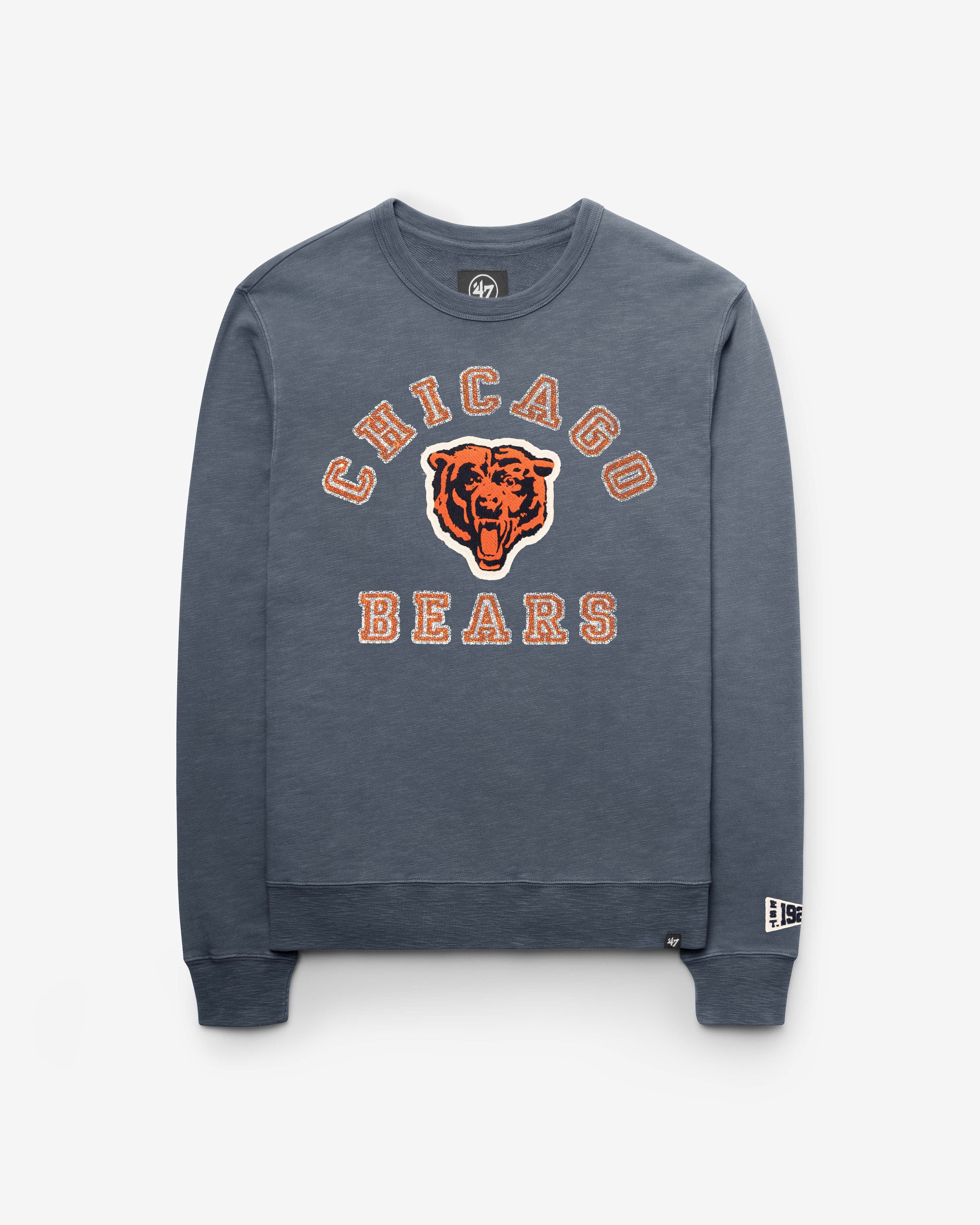 Chicago Bears HISTORIQUE CALDERWOOD BIEN PORTÉ '47 FRENCH TERRY CREW