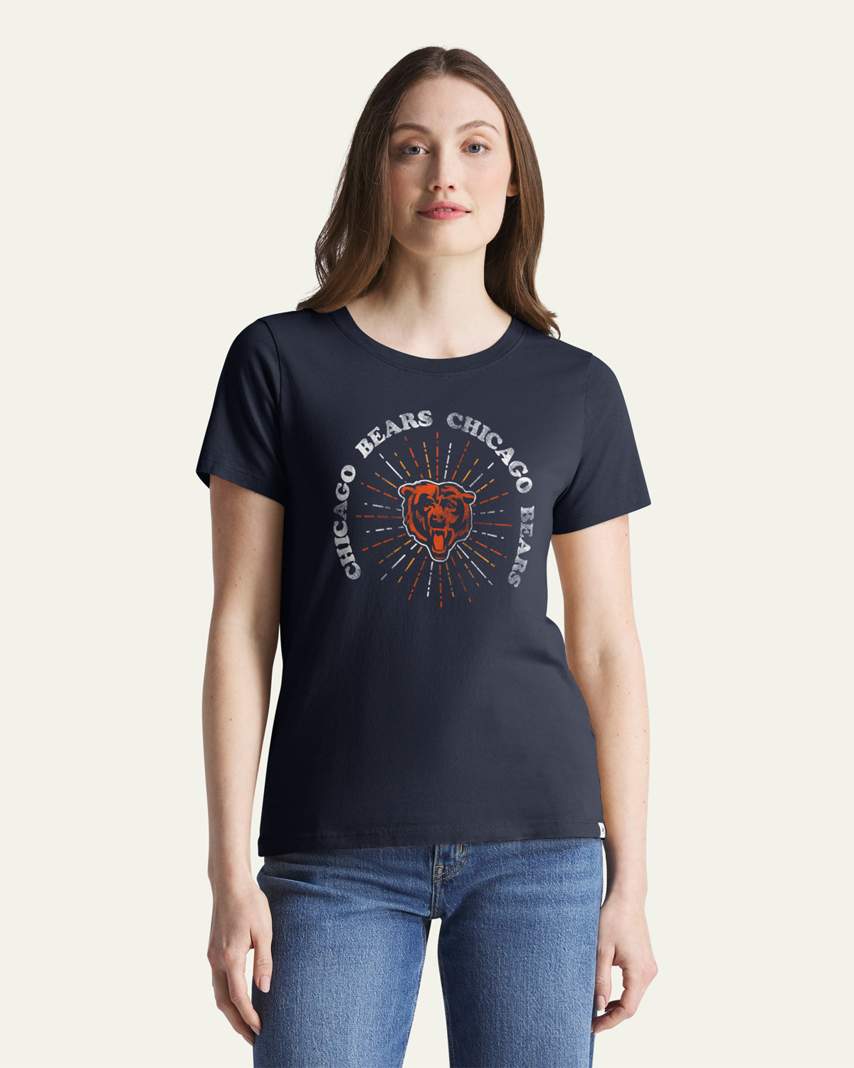 Chicago Bears SHINE LINES '47 T-SHIRT DE TOUS LES JOURS POUR FEMMES