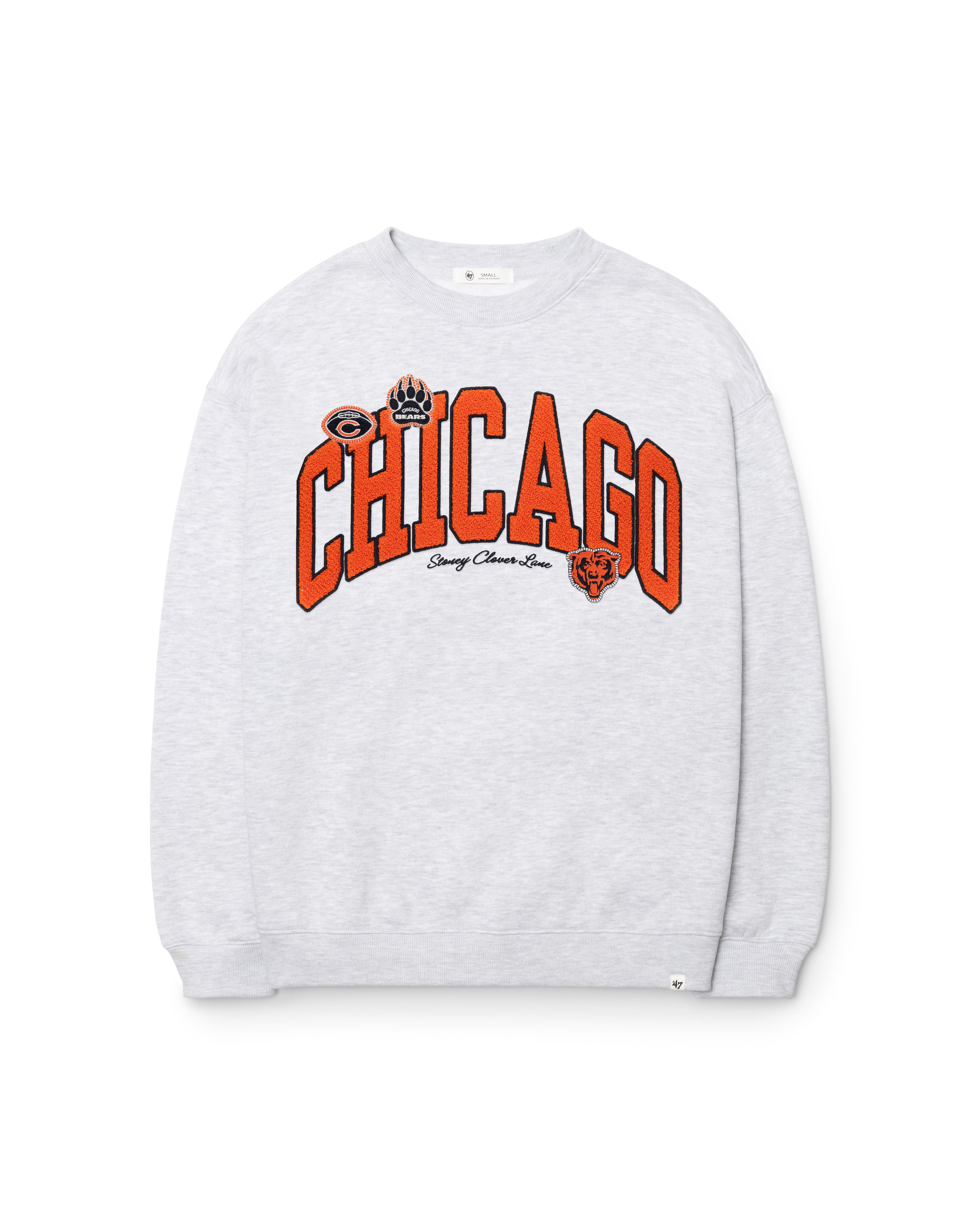 Chicago Bears STONEY CLOVER LANE X '47 ÉQUIPAGE SURDIMENSIONNÉ POUR FEMMES