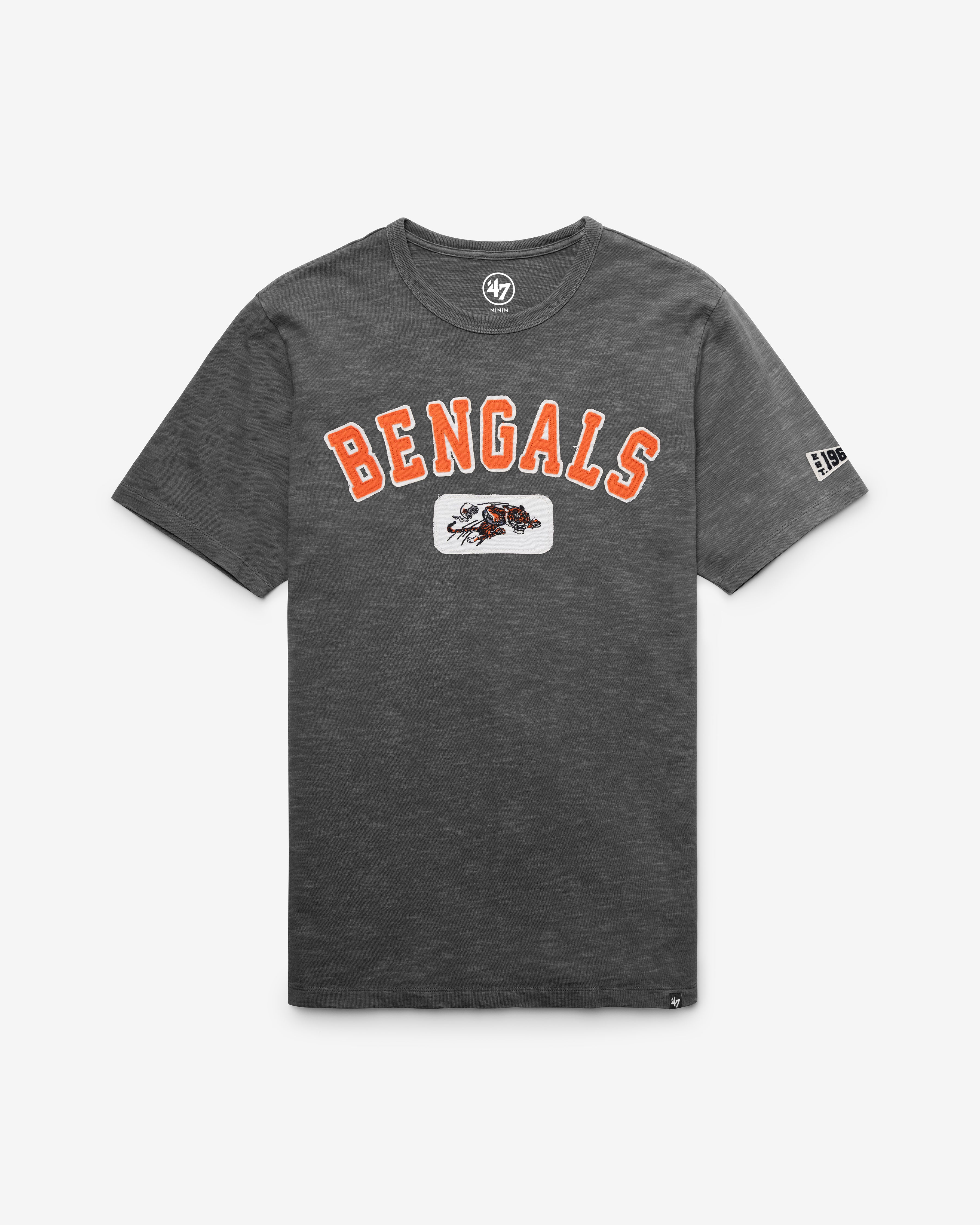 Cincinnati Bengals HISTORIQUE SEYMOORE BIEN USÉ '47 HEAVY SLUB TEE