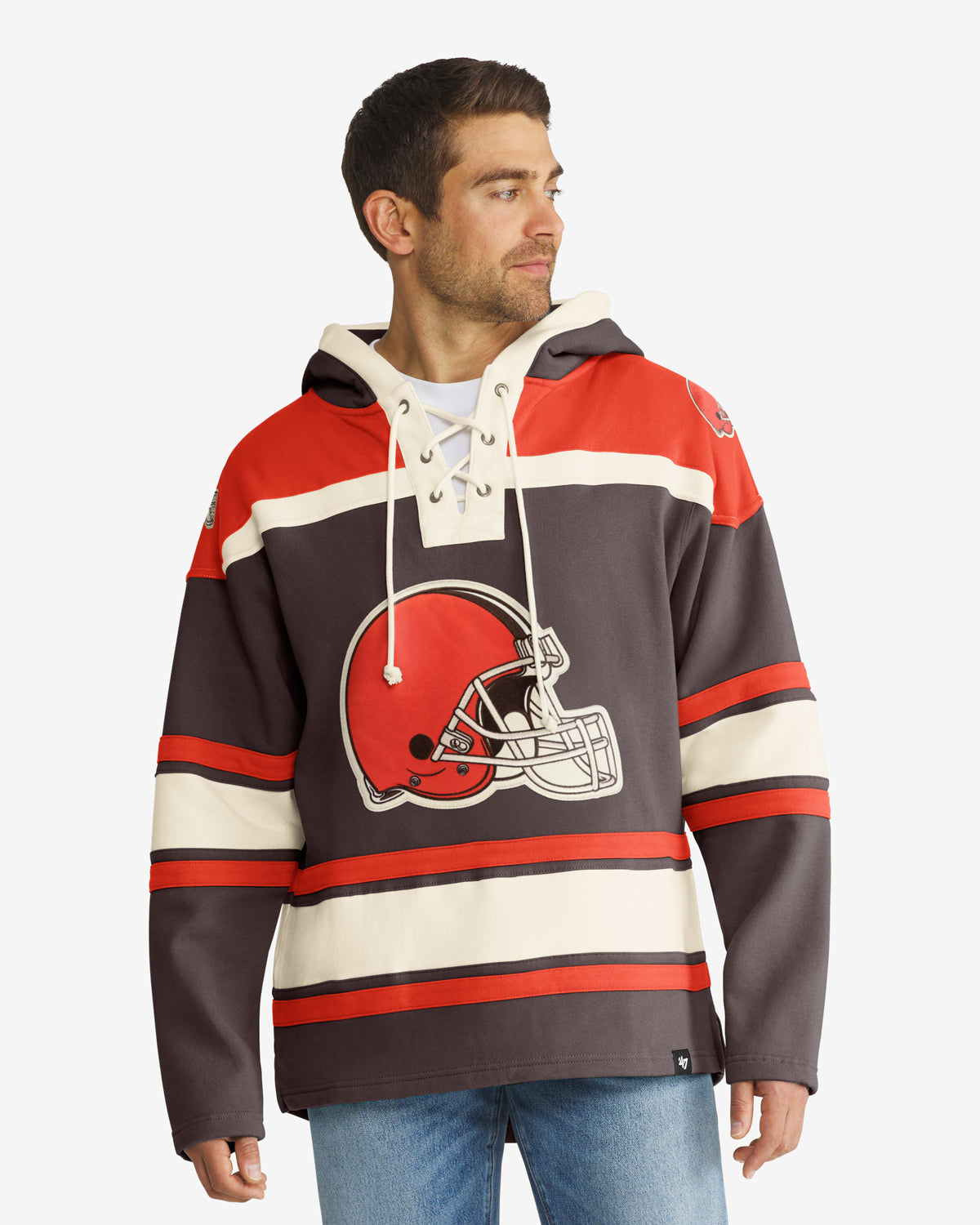 Cleveland Browns CAPUCHE LACER SUPÉRIEURE '47