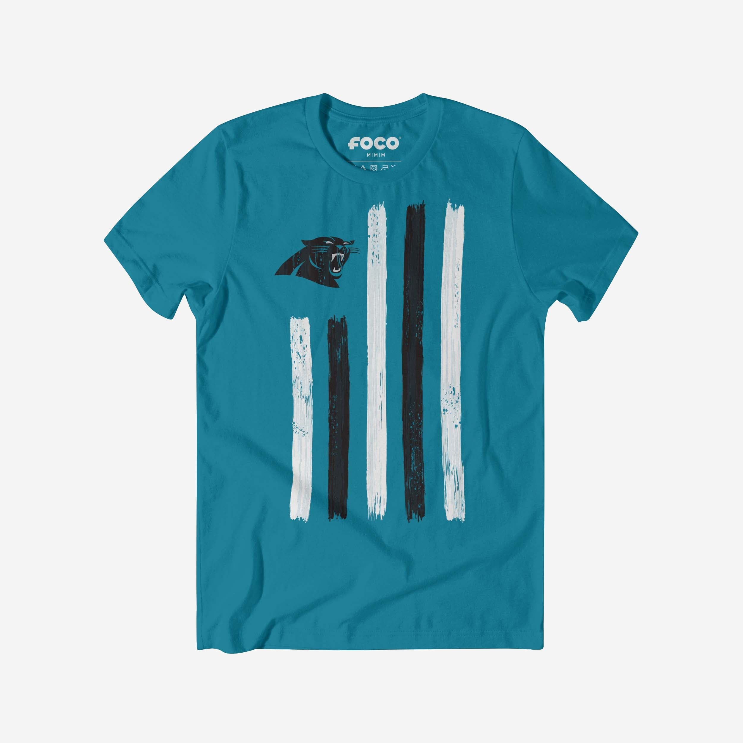 Carolina Panthers T-shirt drapeau coup de pinceau