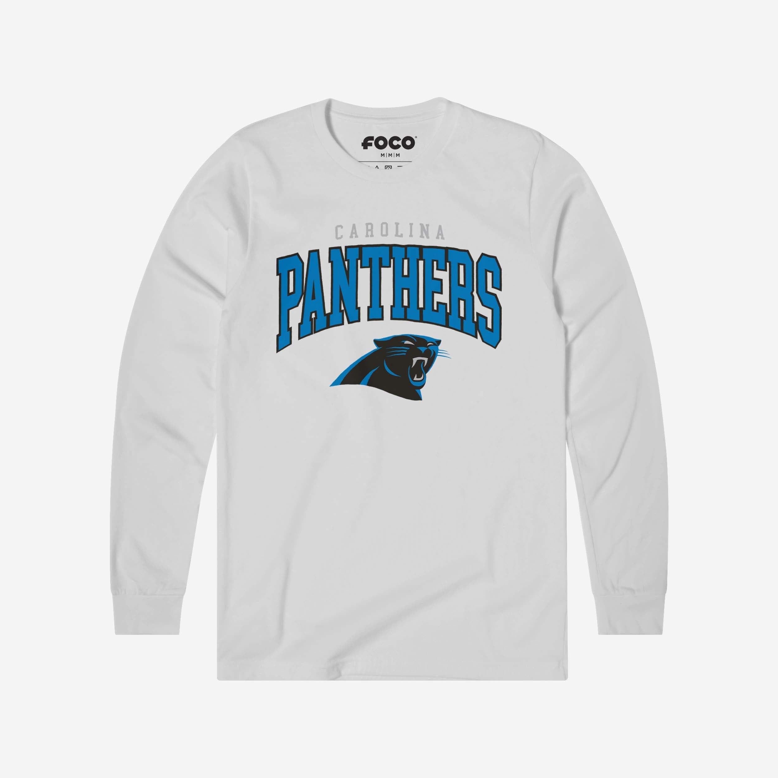 Carolina Panthers T-shirt à manches longues avec logo classique