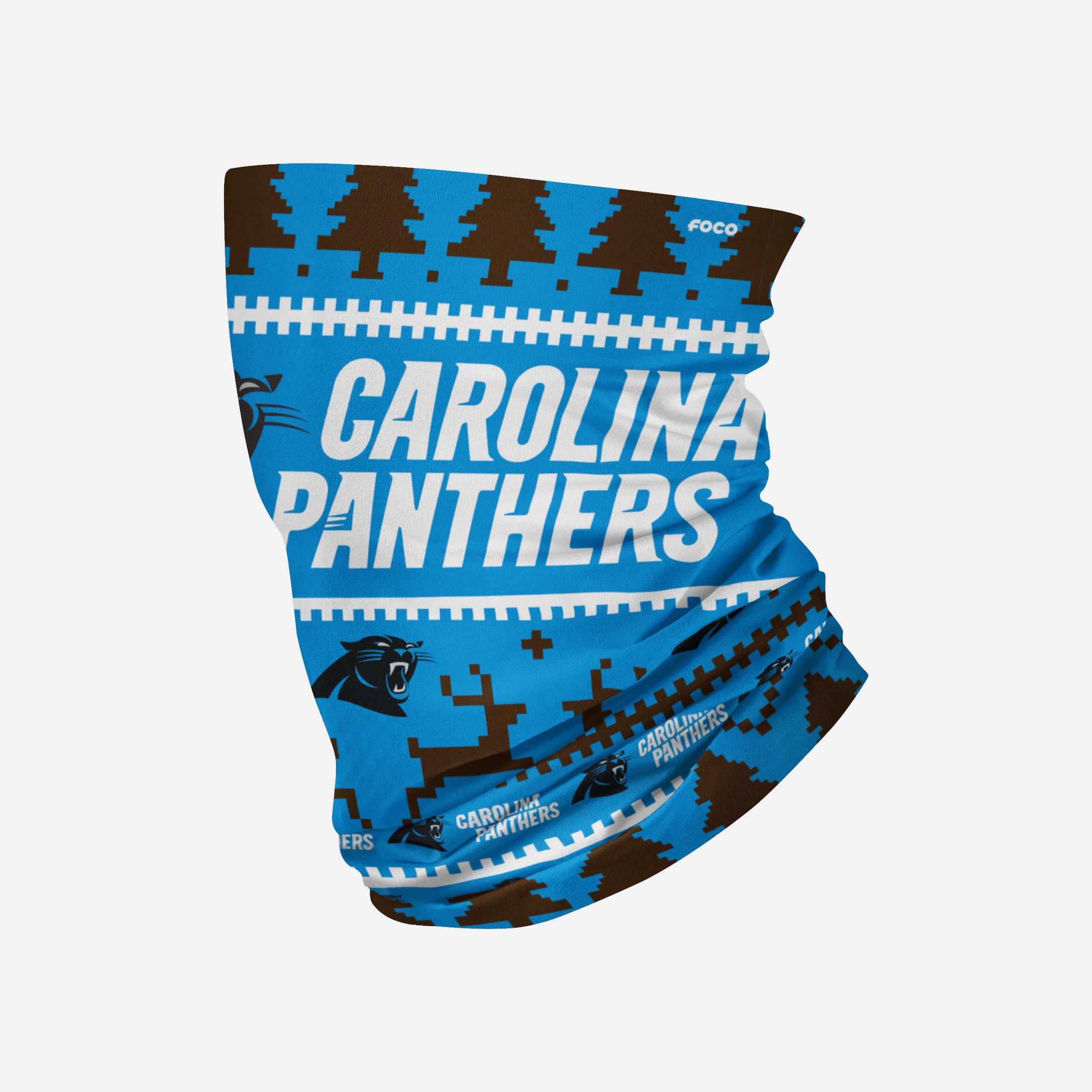 Carolina Panthers Écharpe guêtre de vacances avec mot-symbole