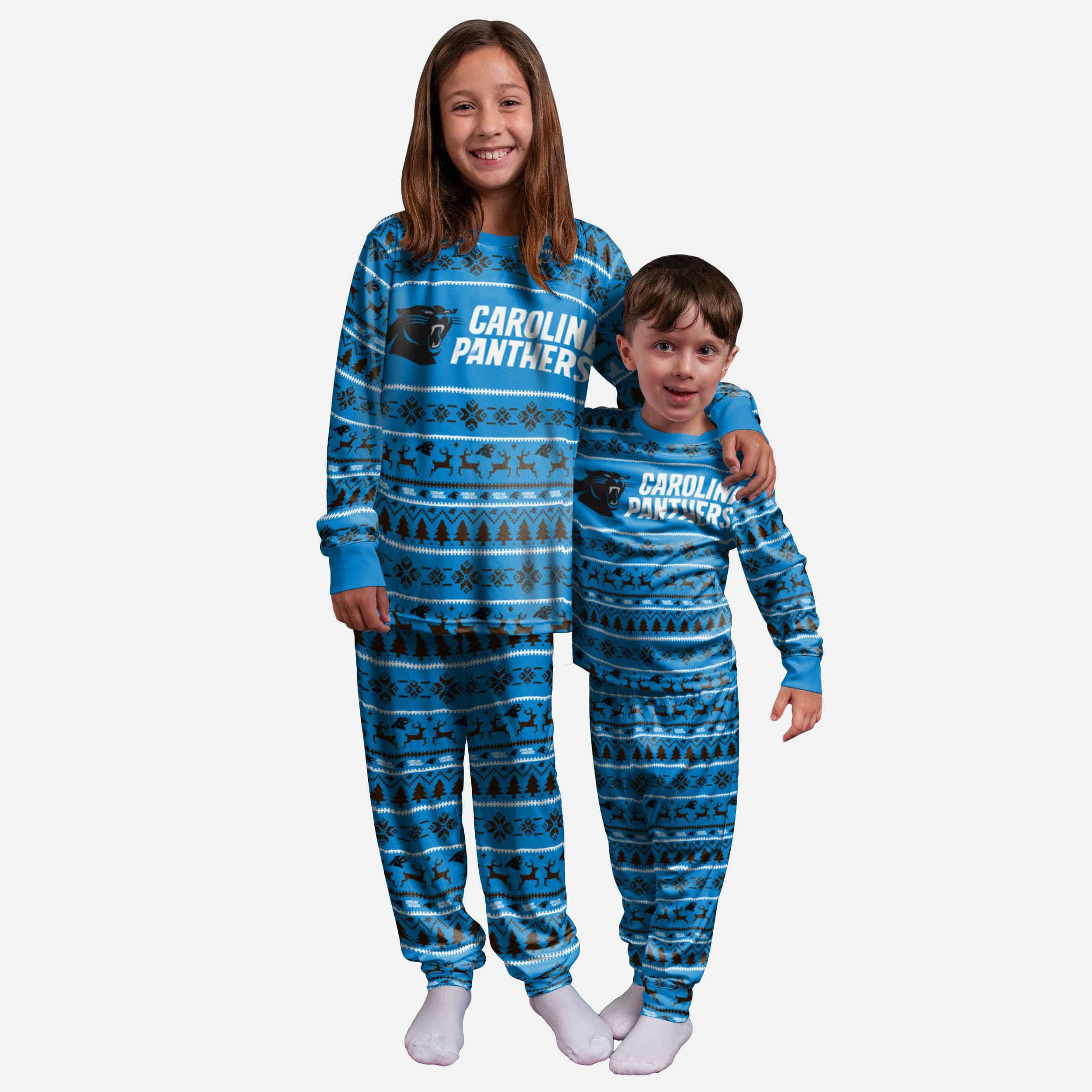 Carolina Panthers Pyjama de vacances en famille pour jeunes