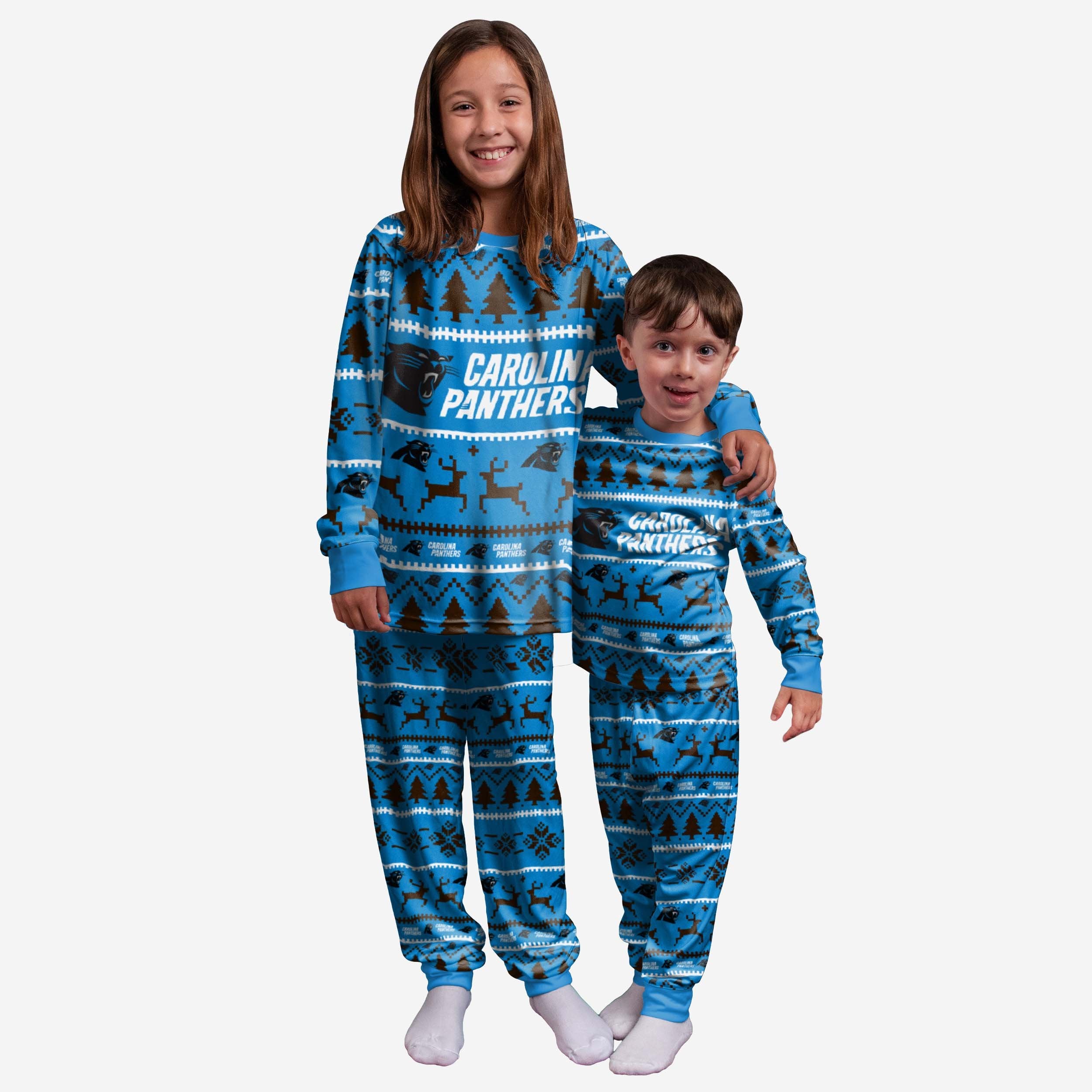 Carolina Panthers Pyjama de vacances en famille pour jeunes