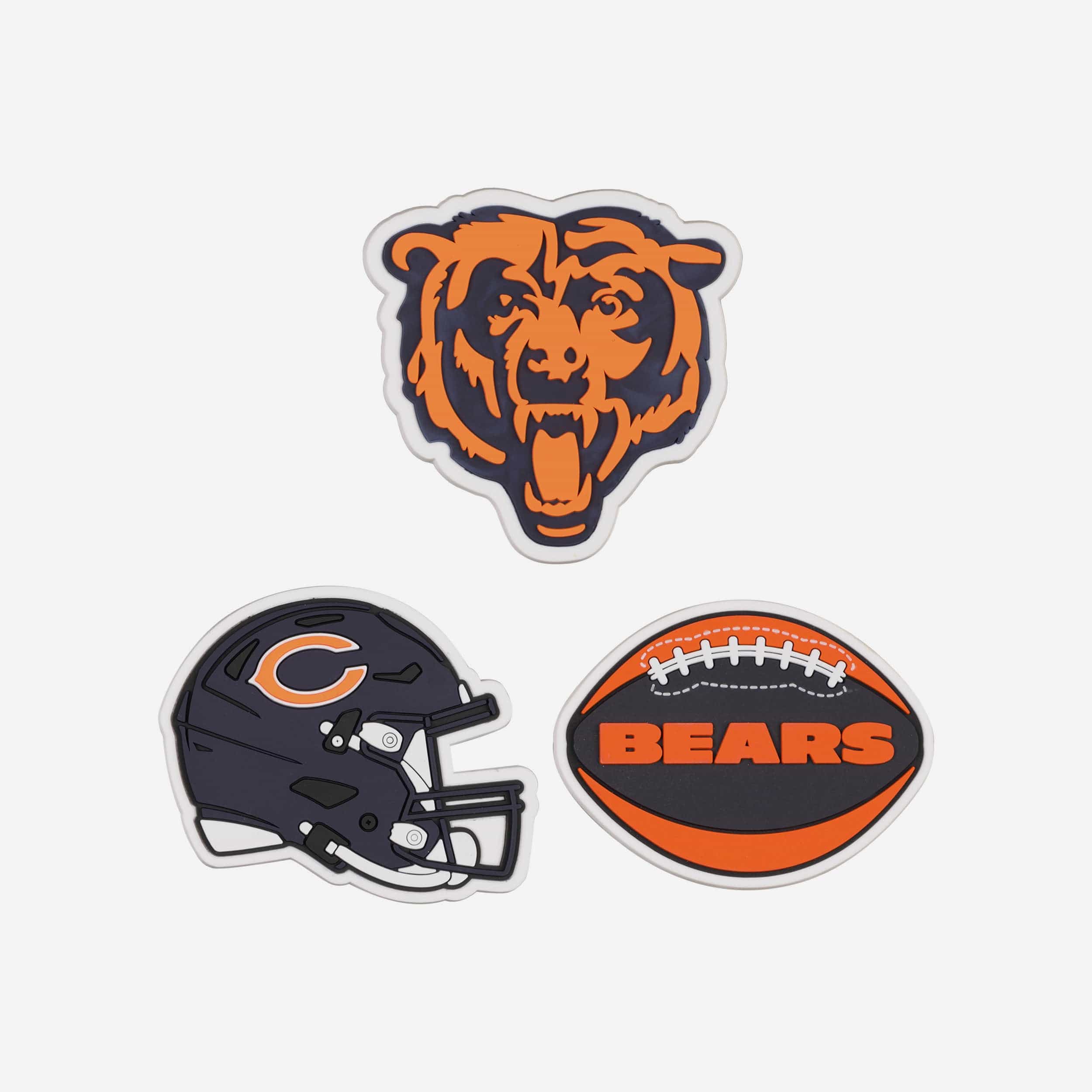 Chicago Bears Lot de 3 breloques fourre-tout pour hayon