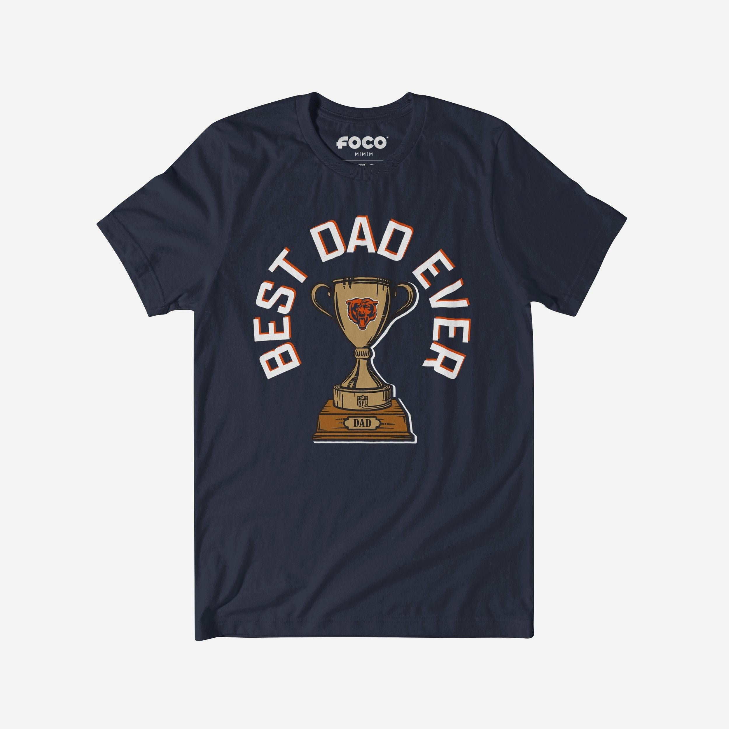 Chicago Bears T-shirt Trophée du meilleur papa de tous les temps
