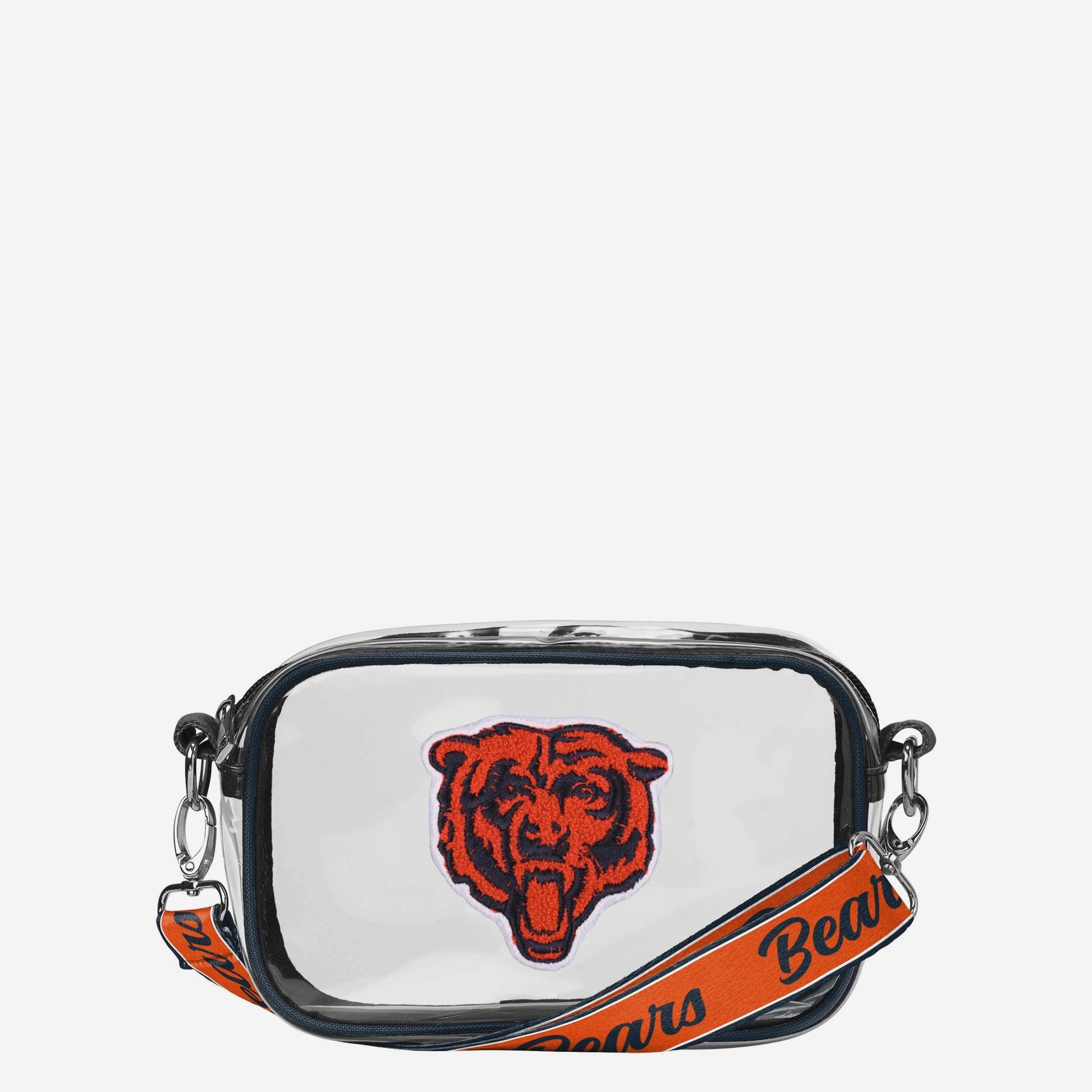 Chicago Bears Sac à bandoulière transparent avec logo chenille