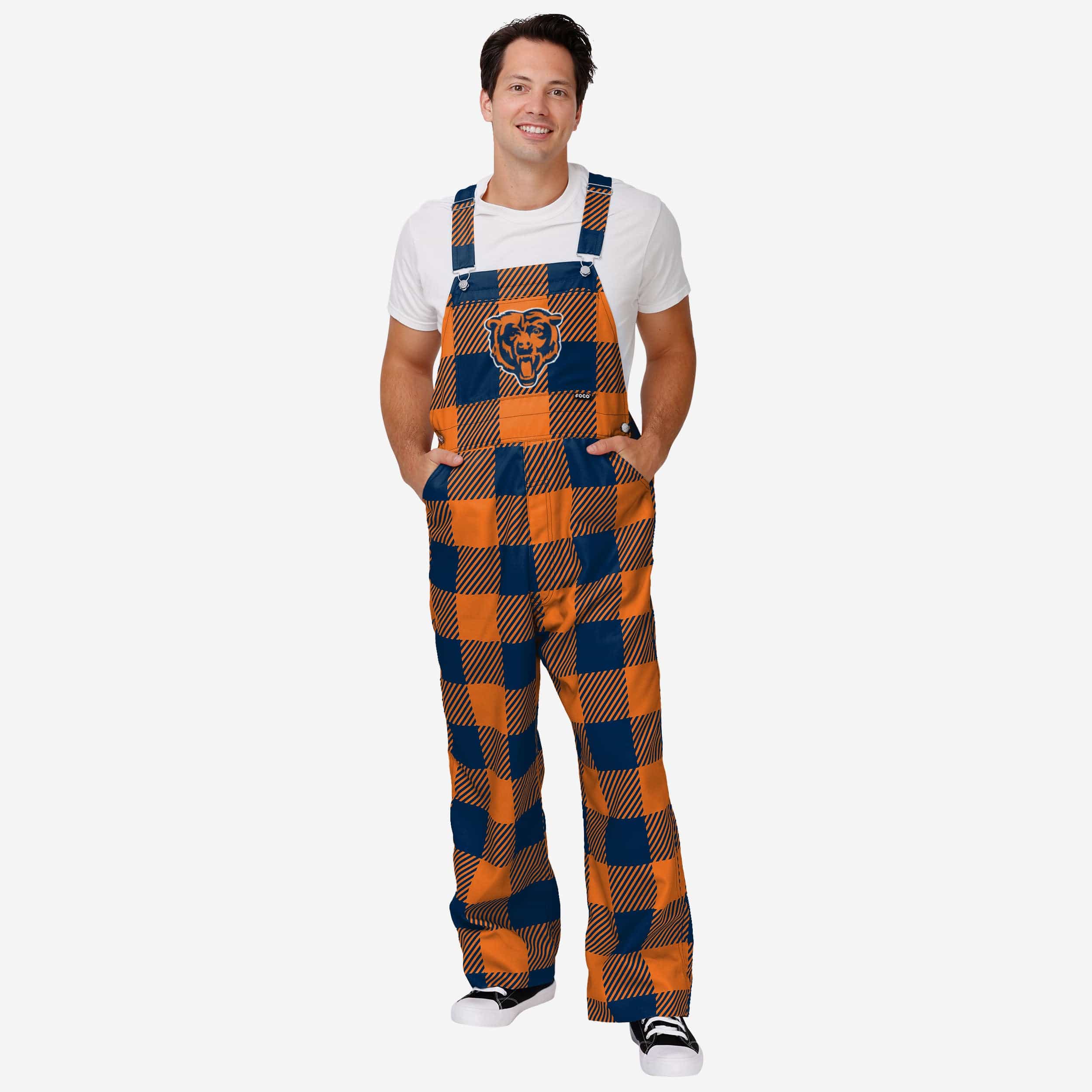 Chicago Bears Salopette à carreaux pour hommes