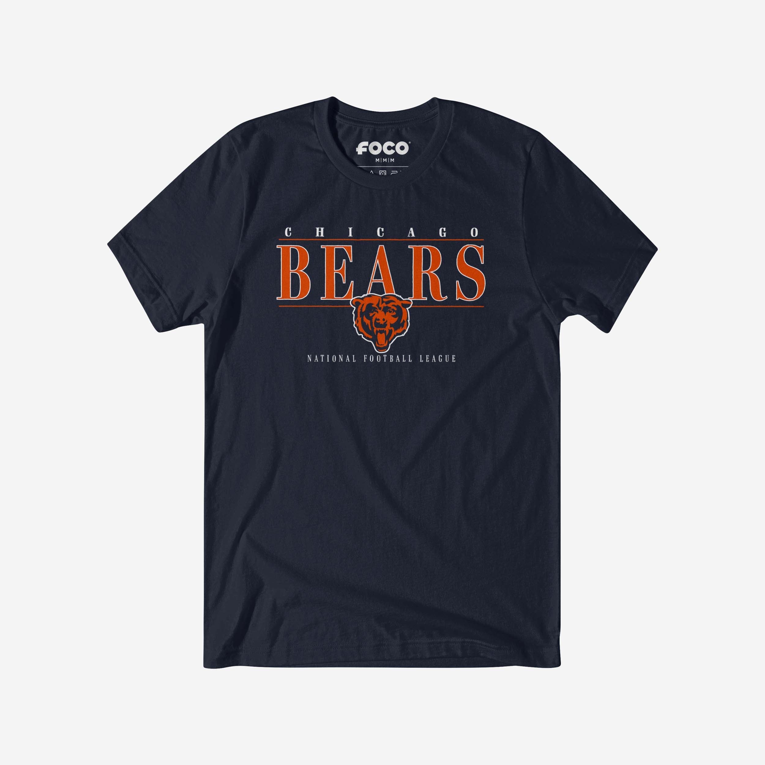 T-shirt à barre signature Chicago Bears