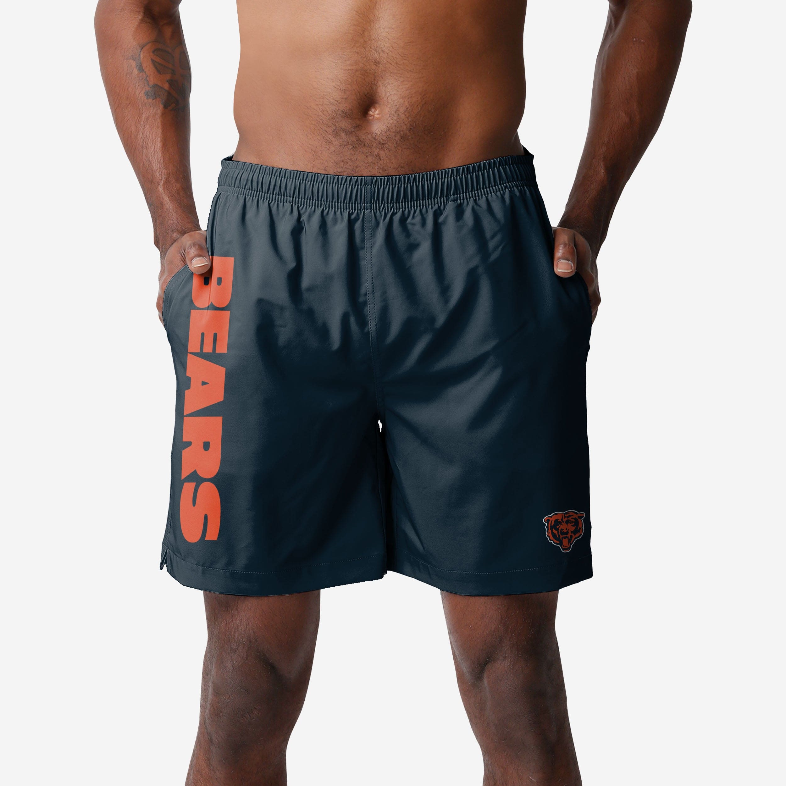 Chicago Bears Maillot de bain traditionnel avec mot-symbole solide