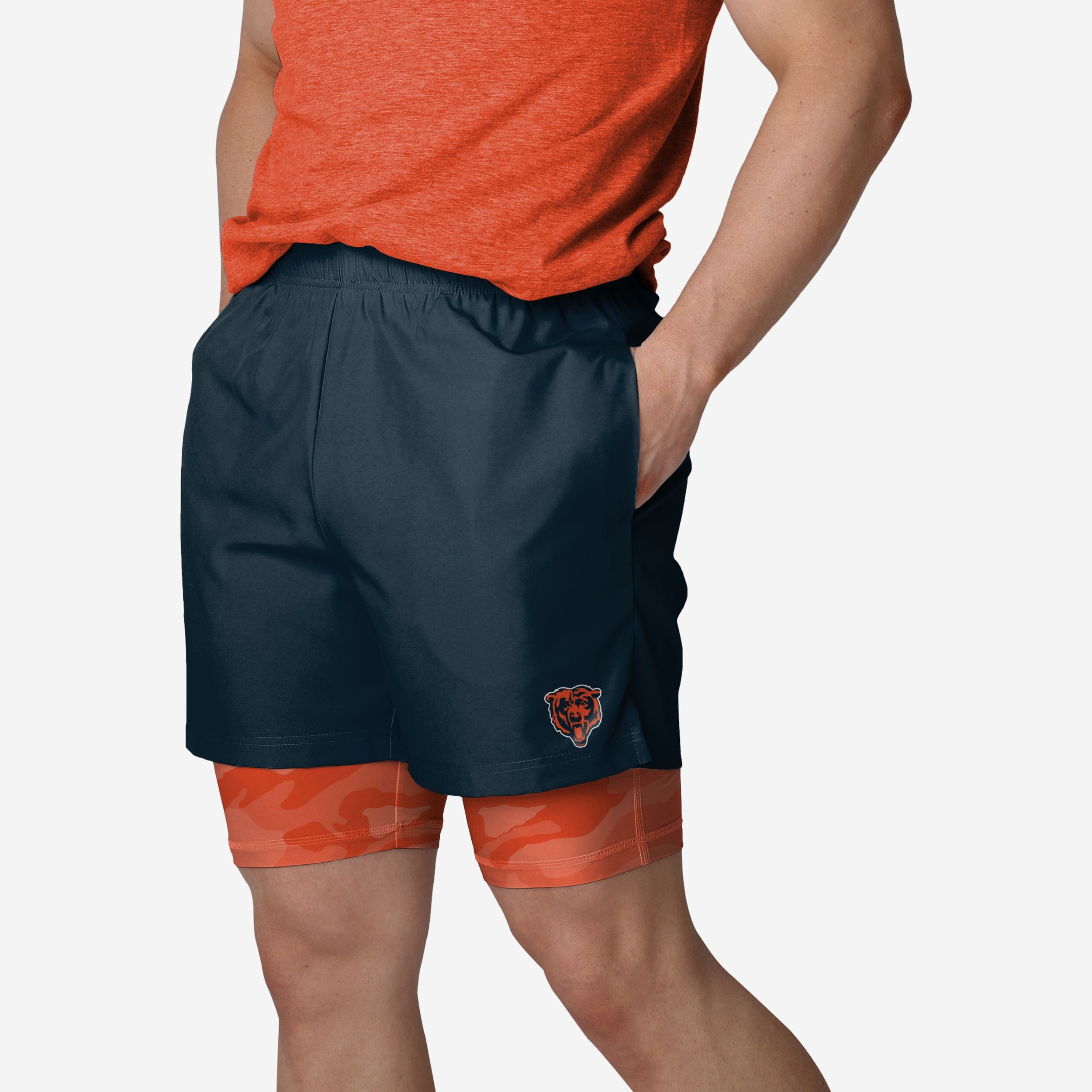 Chicago Bears Team Color Camo Liner Short