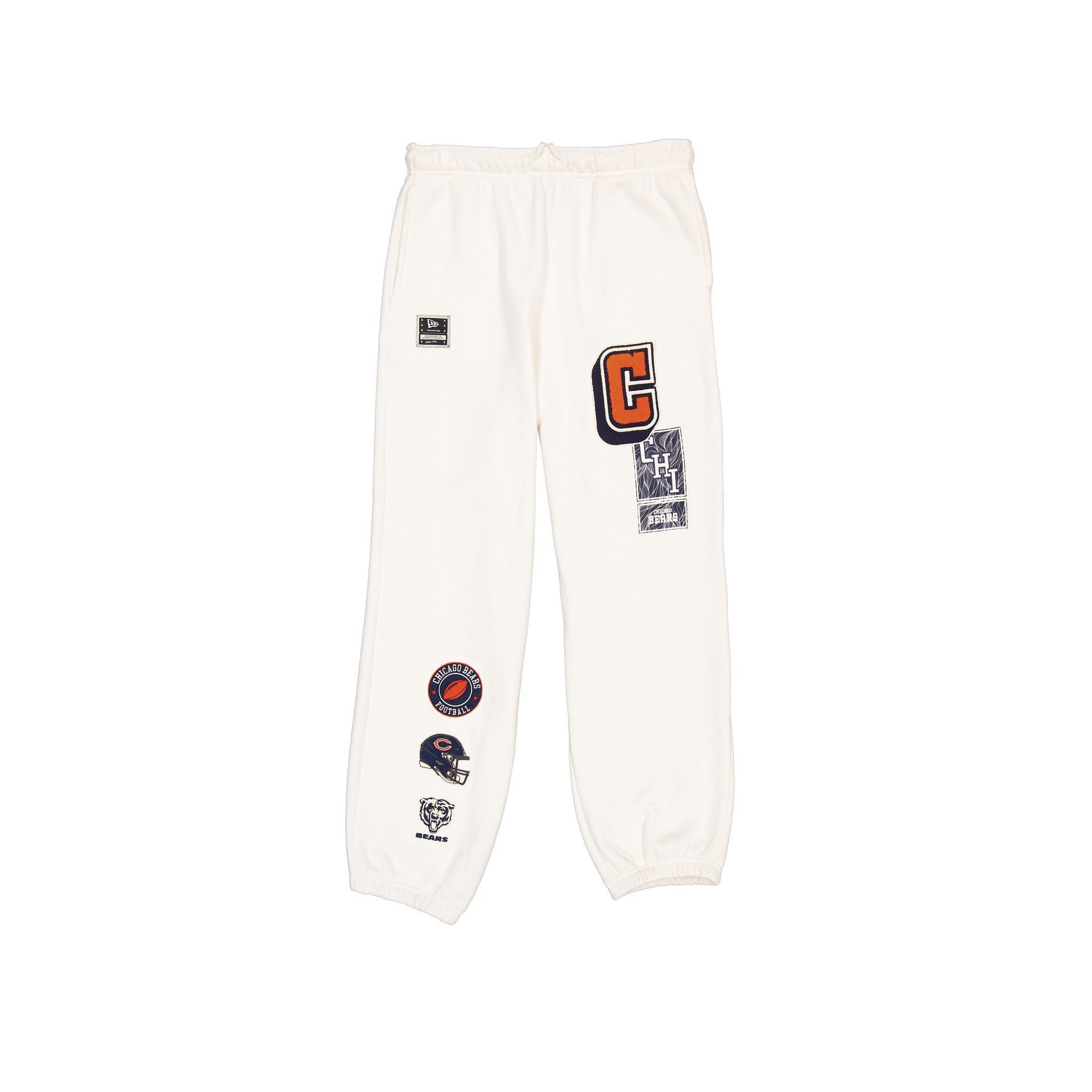 Chicago Bears Pantalon de survêtement universitaire blanc chromé pour femmes