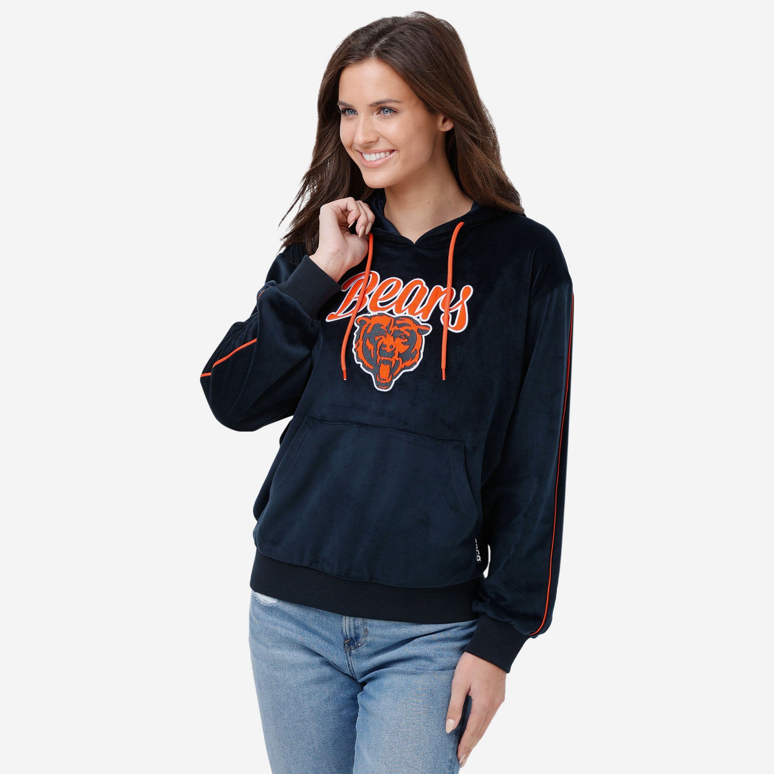 Chicago Bears Sweat à capuche en velours pour femme