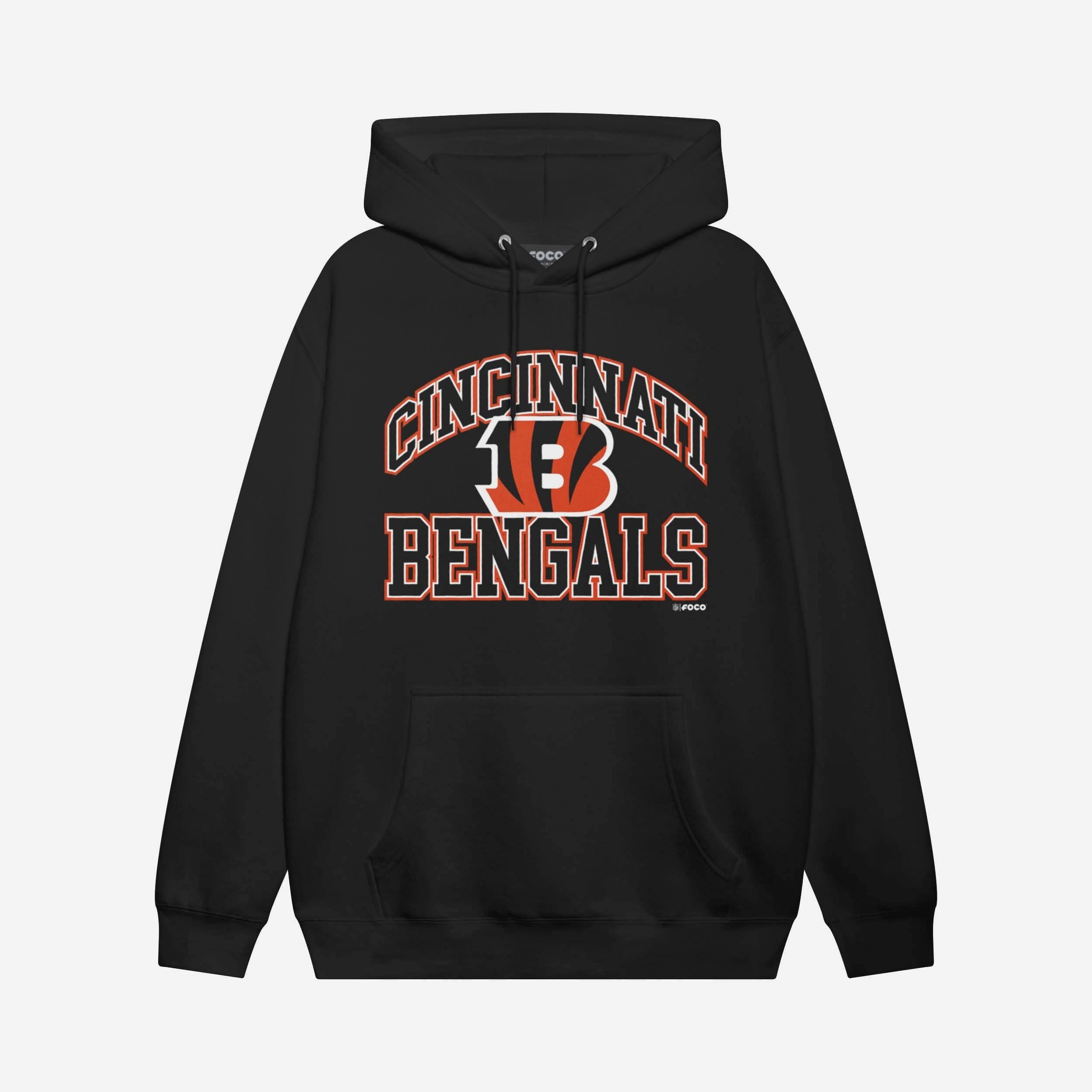 Cincinnati Bengals Sweat à capuche avec mot-symbole arqué