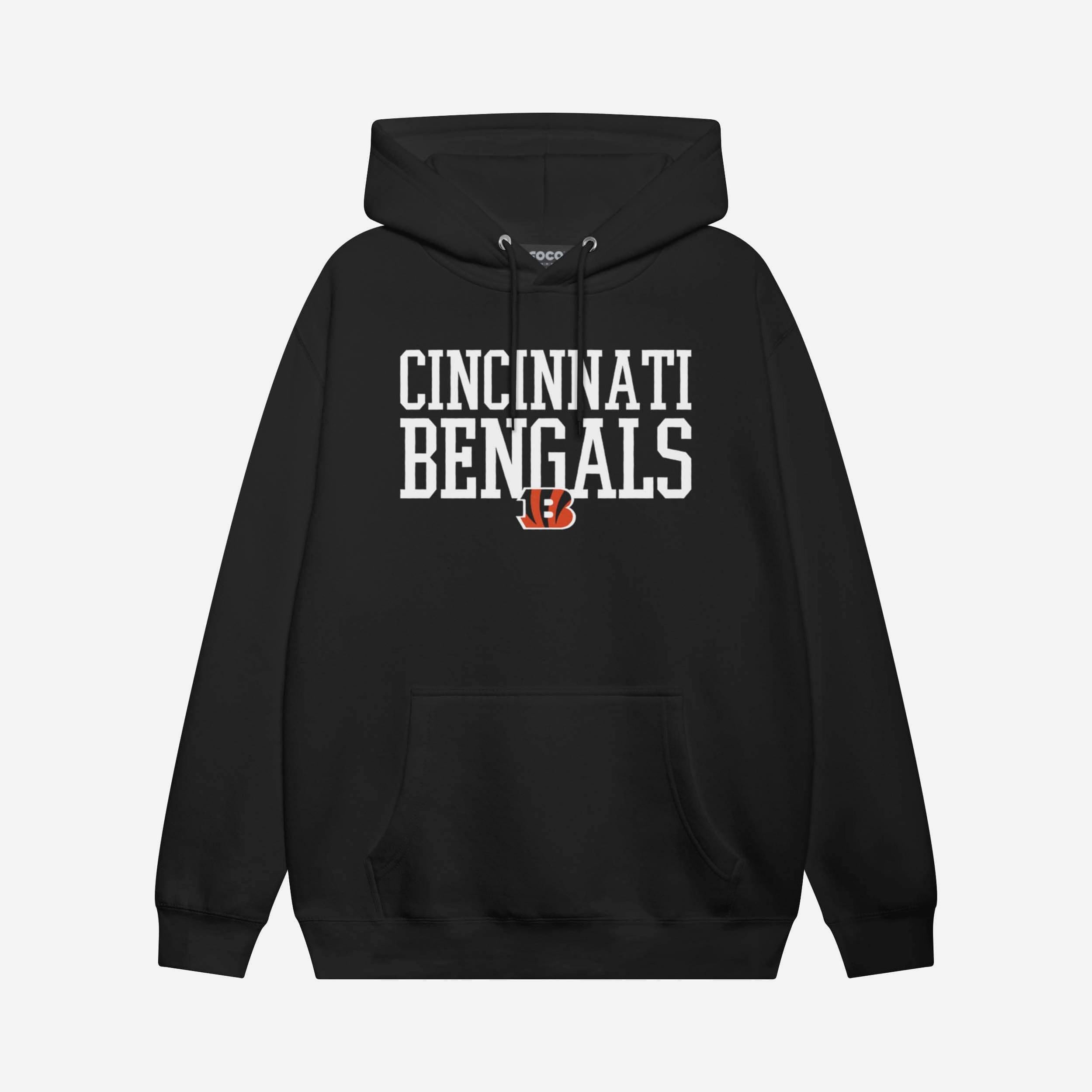 Cincinnati Bengals Sweat à capuche avec mot en gras