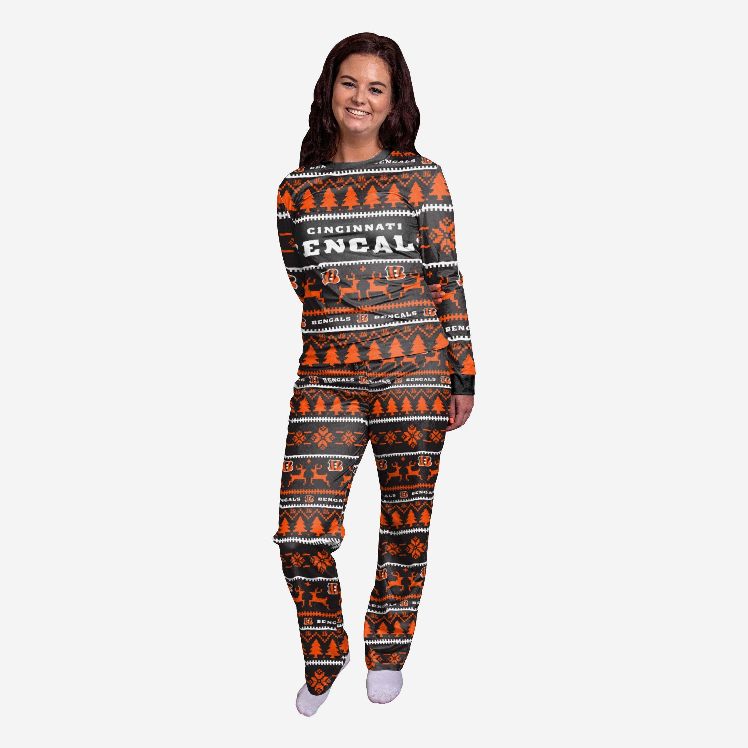 Cincinnati Bengals Pyjama de vacances en famille pour femme